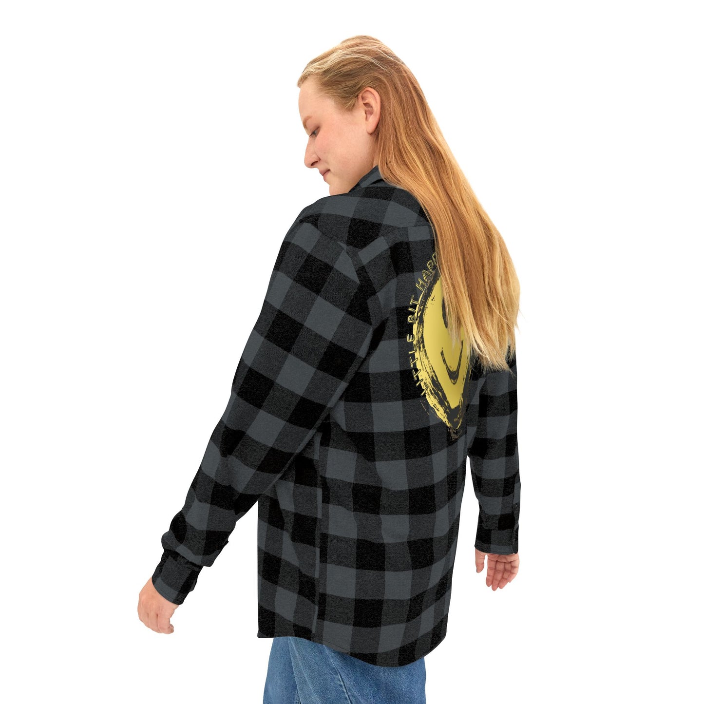 I'm so Happy Unisex Flannel Shirt