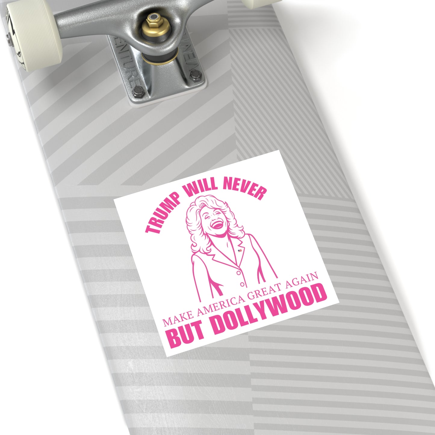 White Trump Will Never MAGA But Dollywood Waterproof Stickers