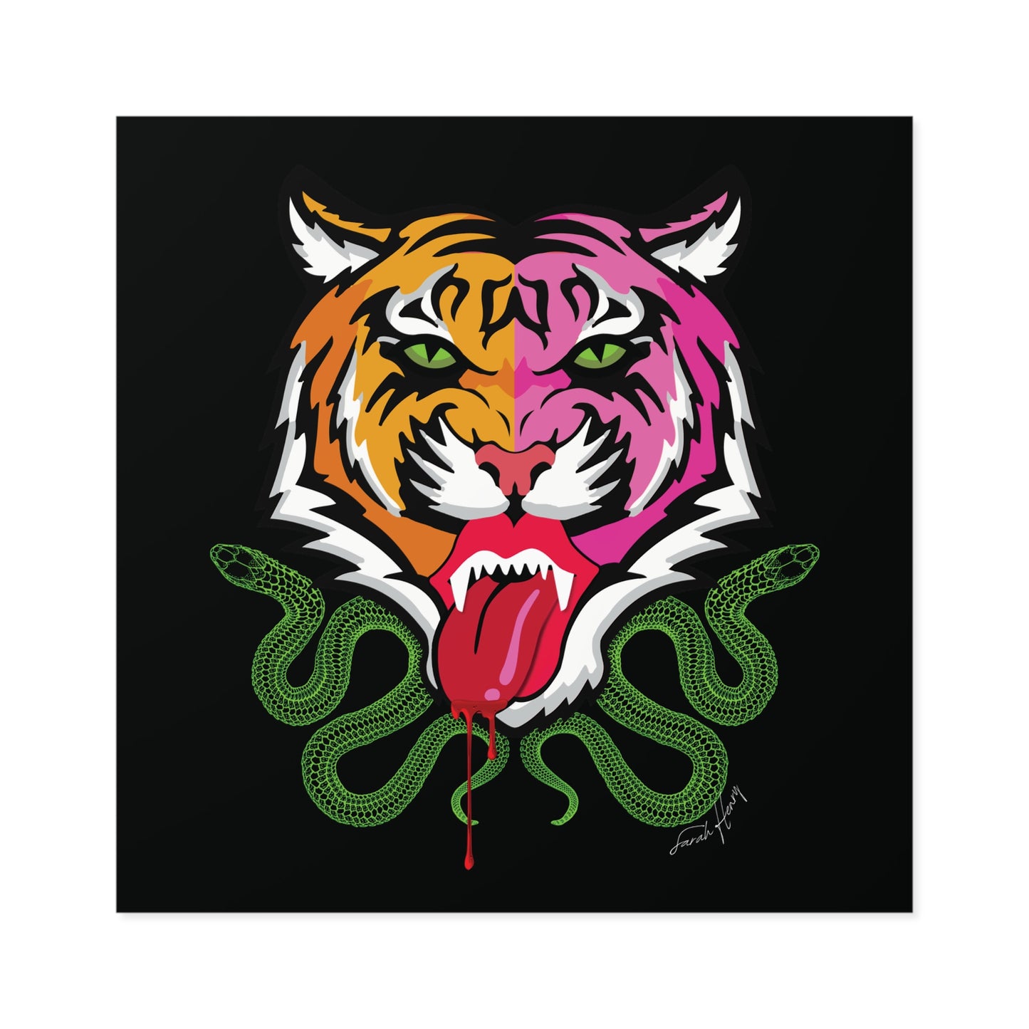 Kali Waterproof Square Sticker