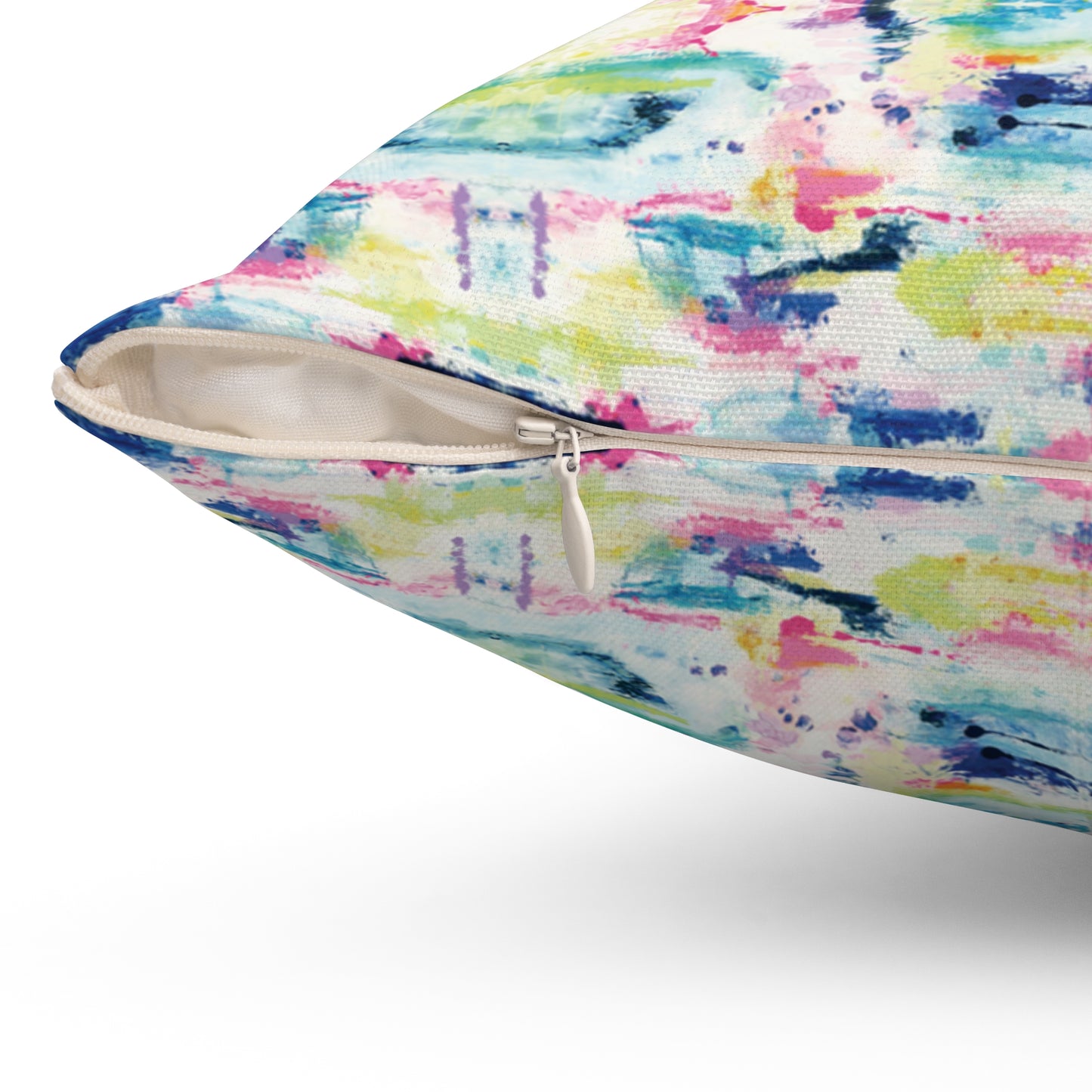 April, Spun Polyester Square Pillow