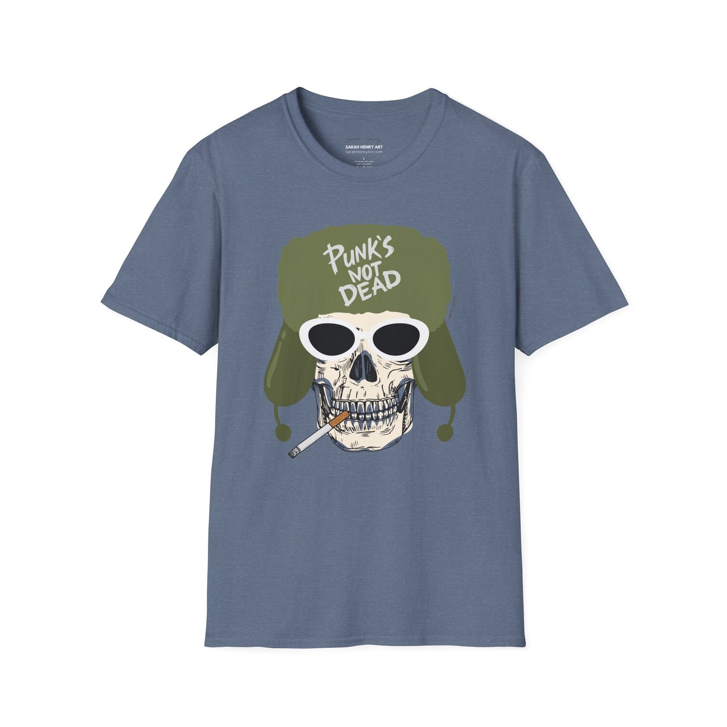 Punks Not Dead Front Graphic Soft T-Shirt