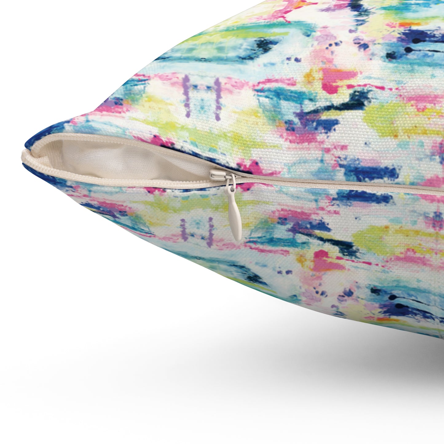 April, Spun Polyester Square Pillow