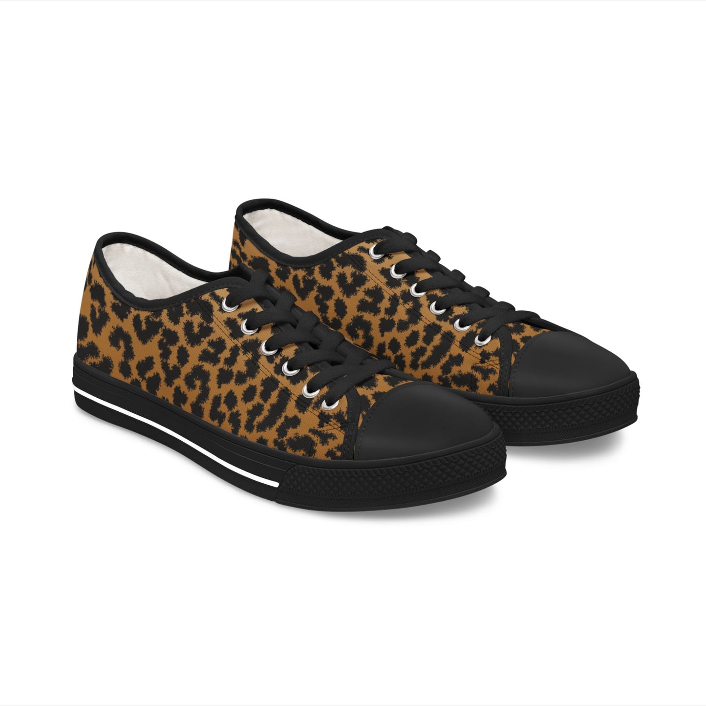 Women's Leopard Print Low Top Sneakers