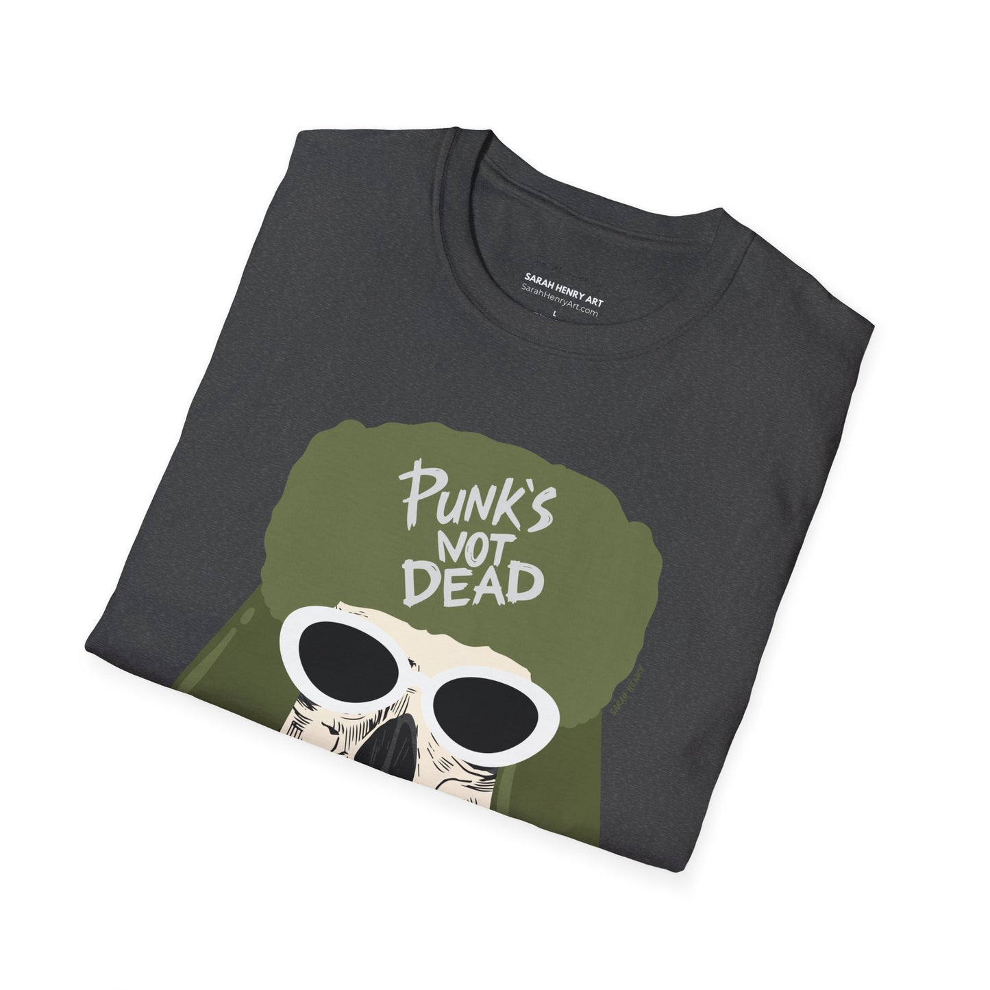Punks Not Dead Front Graphic Soft T-Shirt