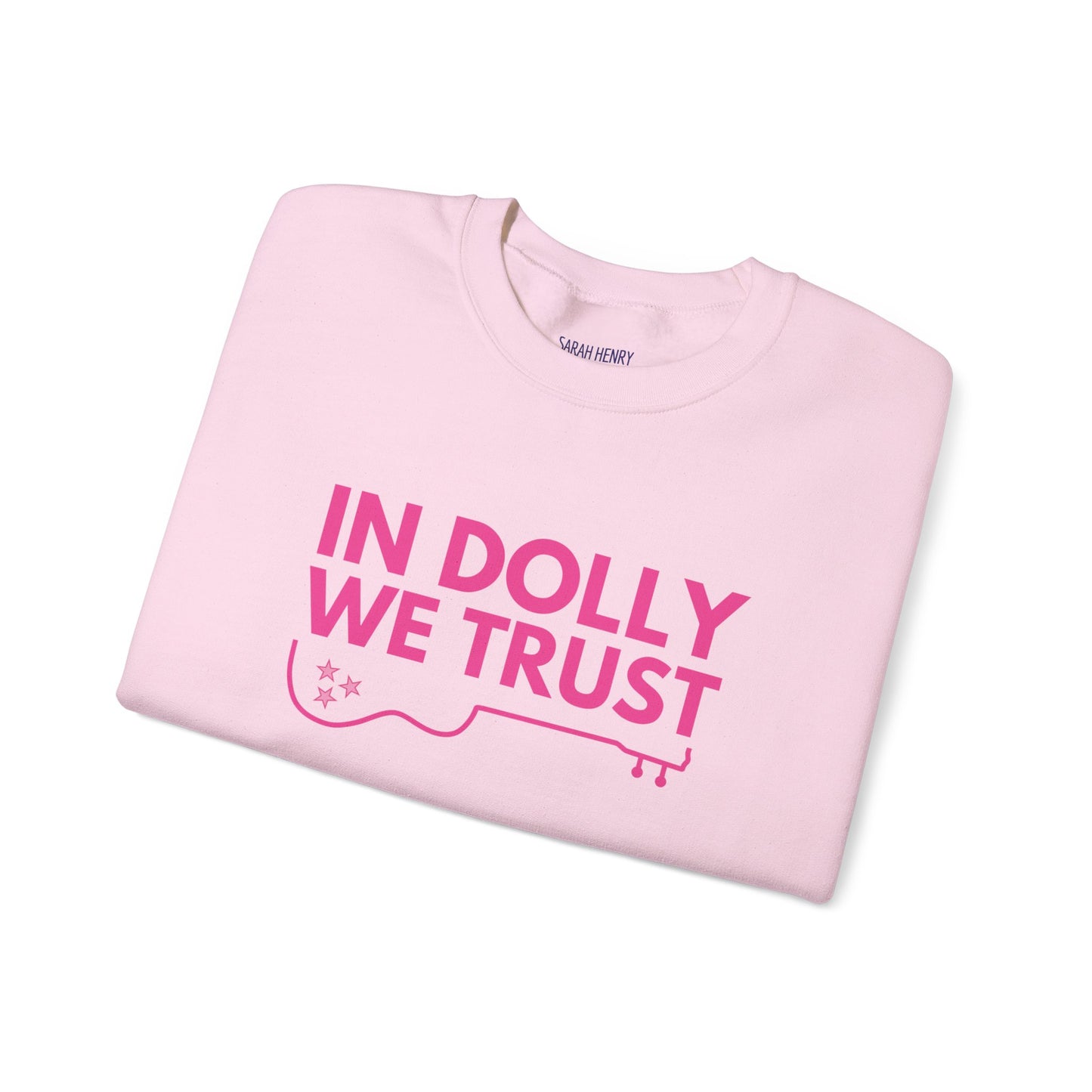 In Dolly We Trust, Unisex Heavy Blend™ Crewneck Sweatshirt
