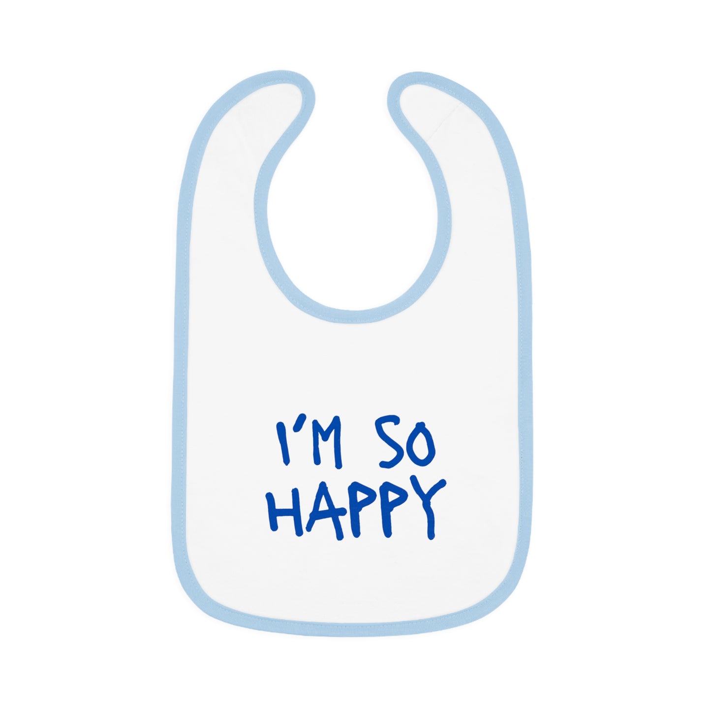 I'm So Happy Jersey Baby Bib