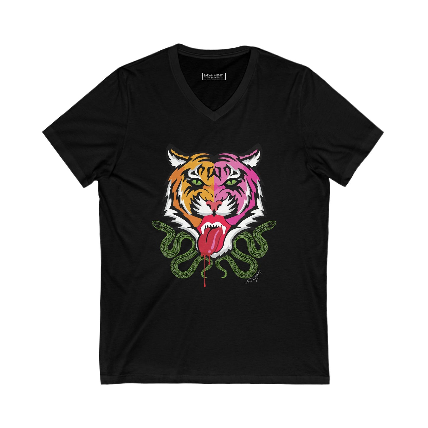 Kali Unisex Jersey Short Sleeve V-Neck Tee