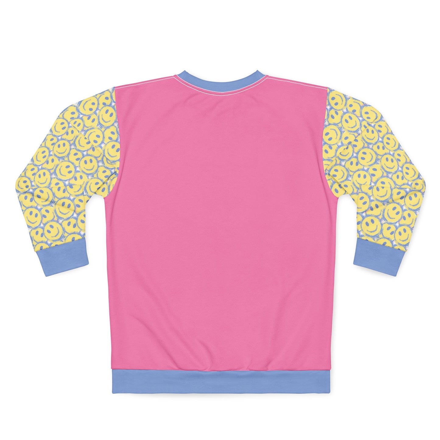 Happy Henry Sweatshirt, Unisex Pink Smiley