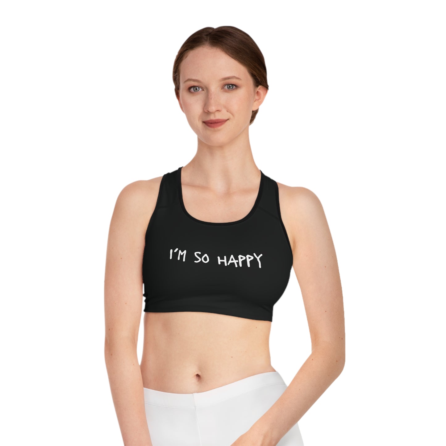 I'm So Happy Sports Bra