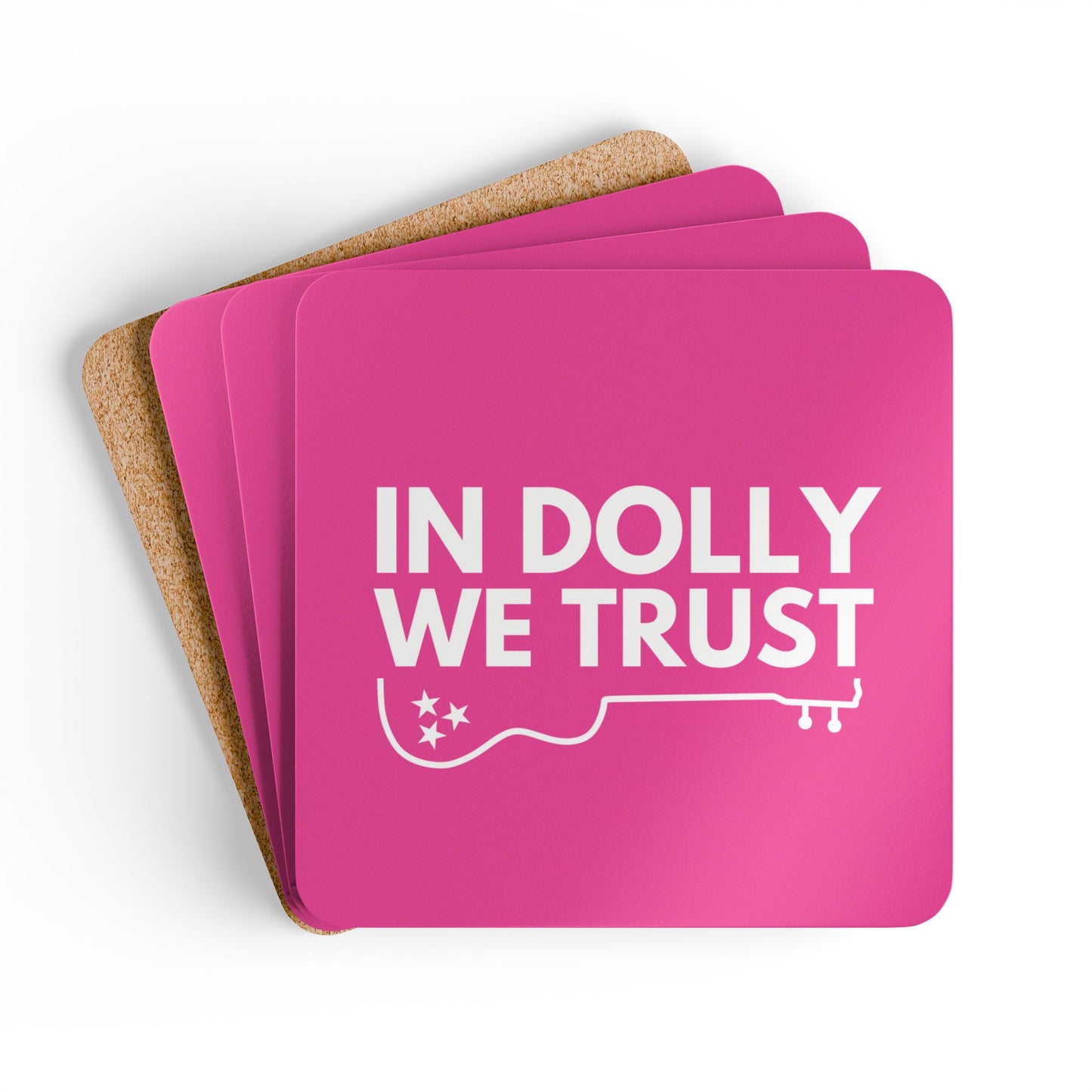 In Dolly We Trust, Corkwood Coaster Set