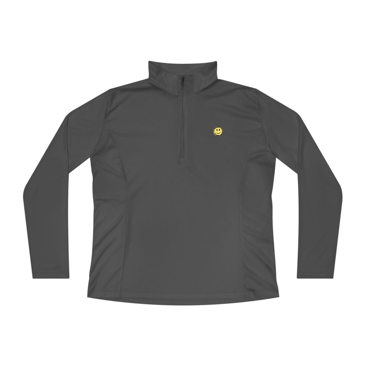 Little Bit Happy Ladies Quarter-Zip Pullover