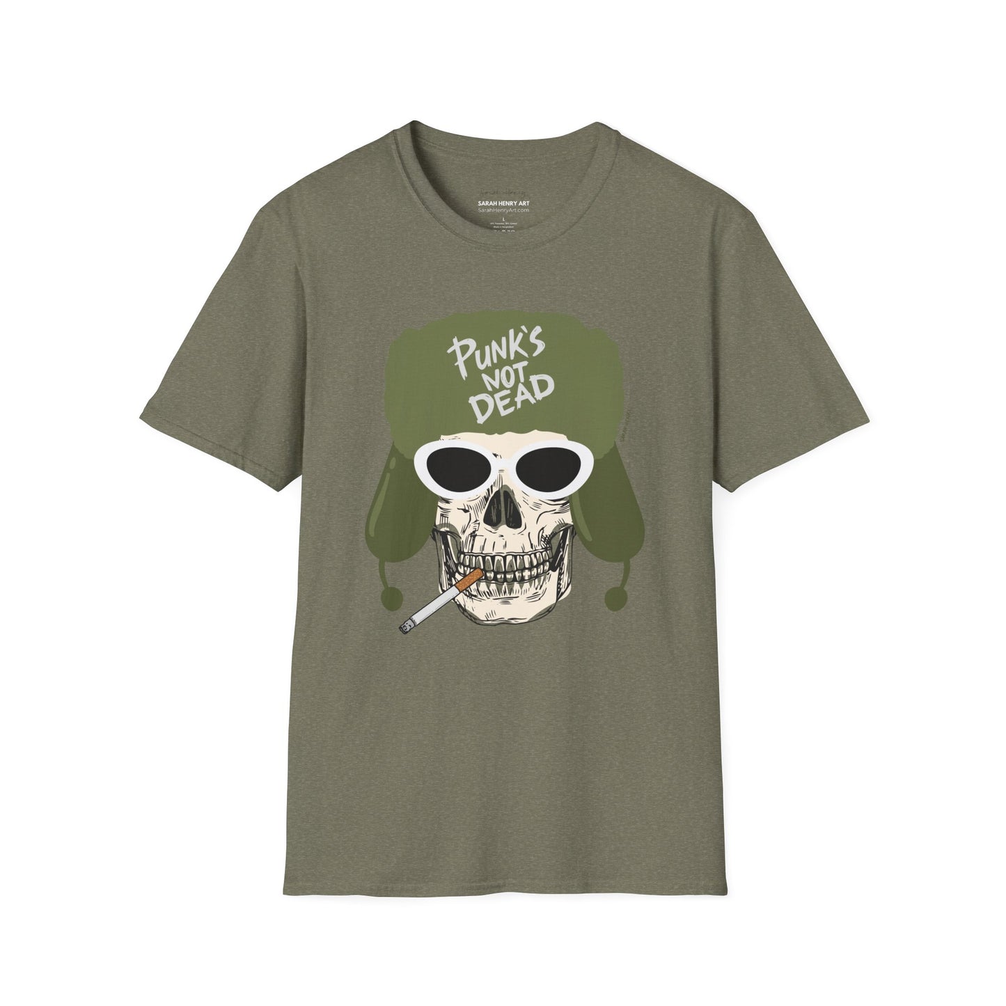 Punks Not Dead Front Graphic Soft T-Shirt