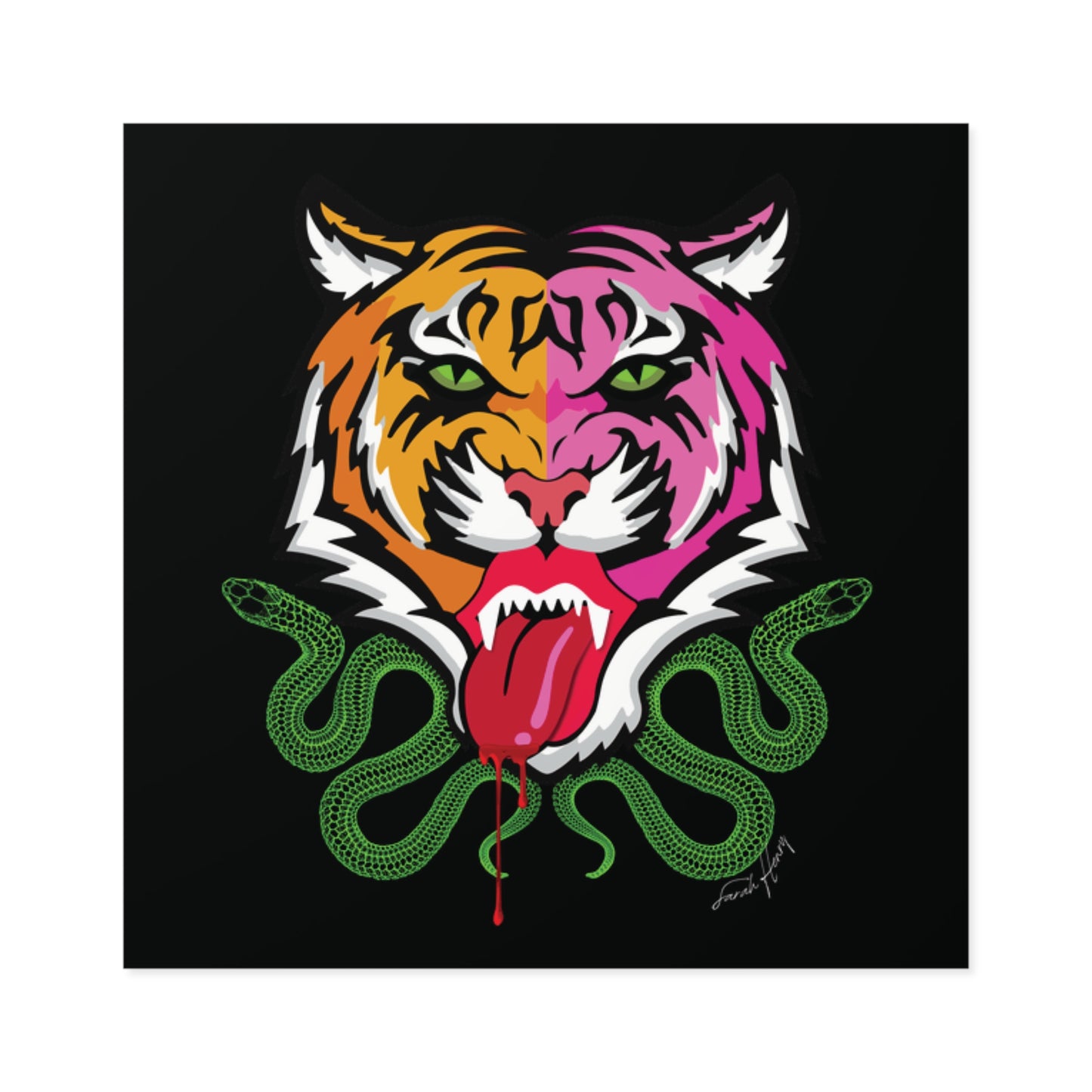 Kali Waterproof Square Sticker