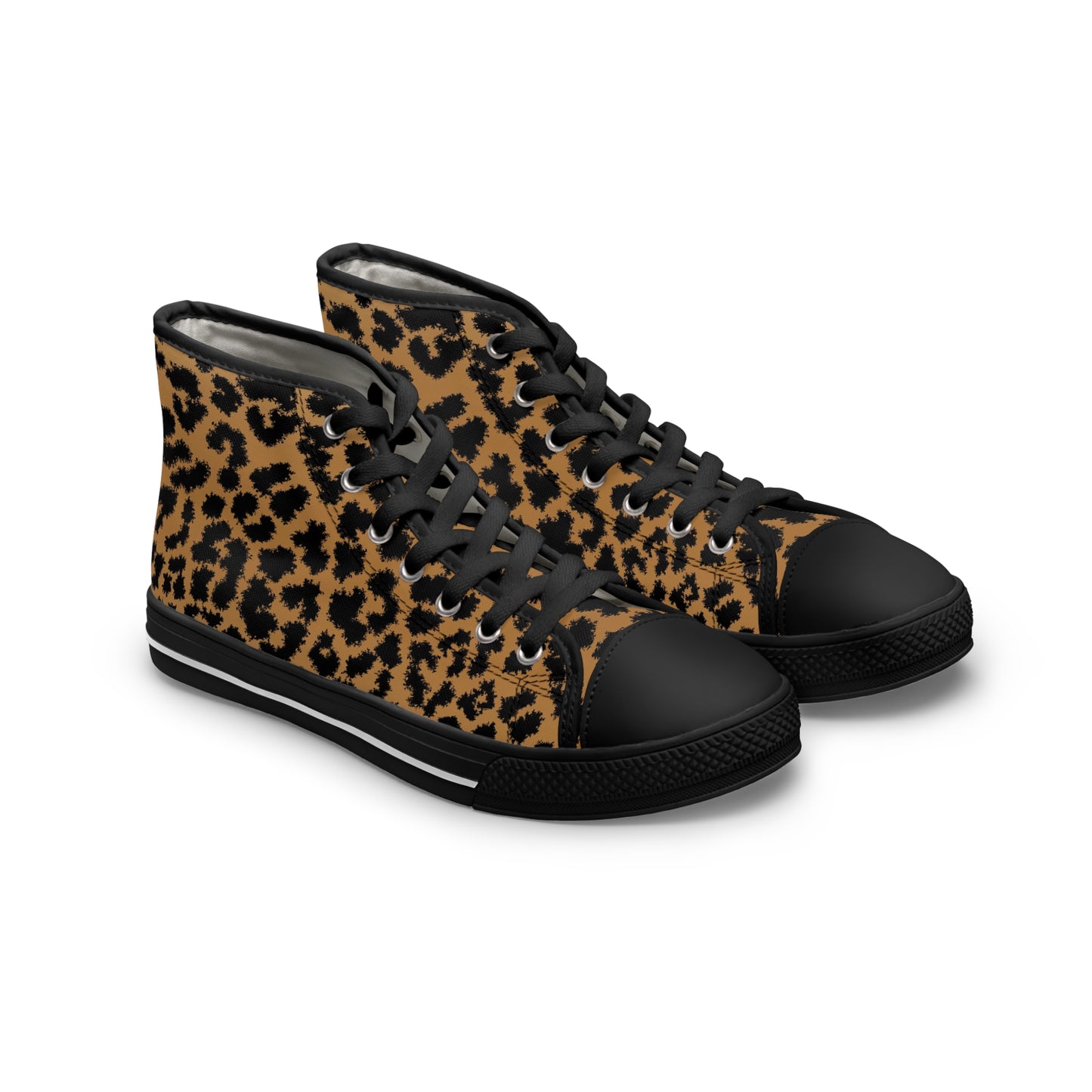 Leopard Print Women's High Top Sneakers