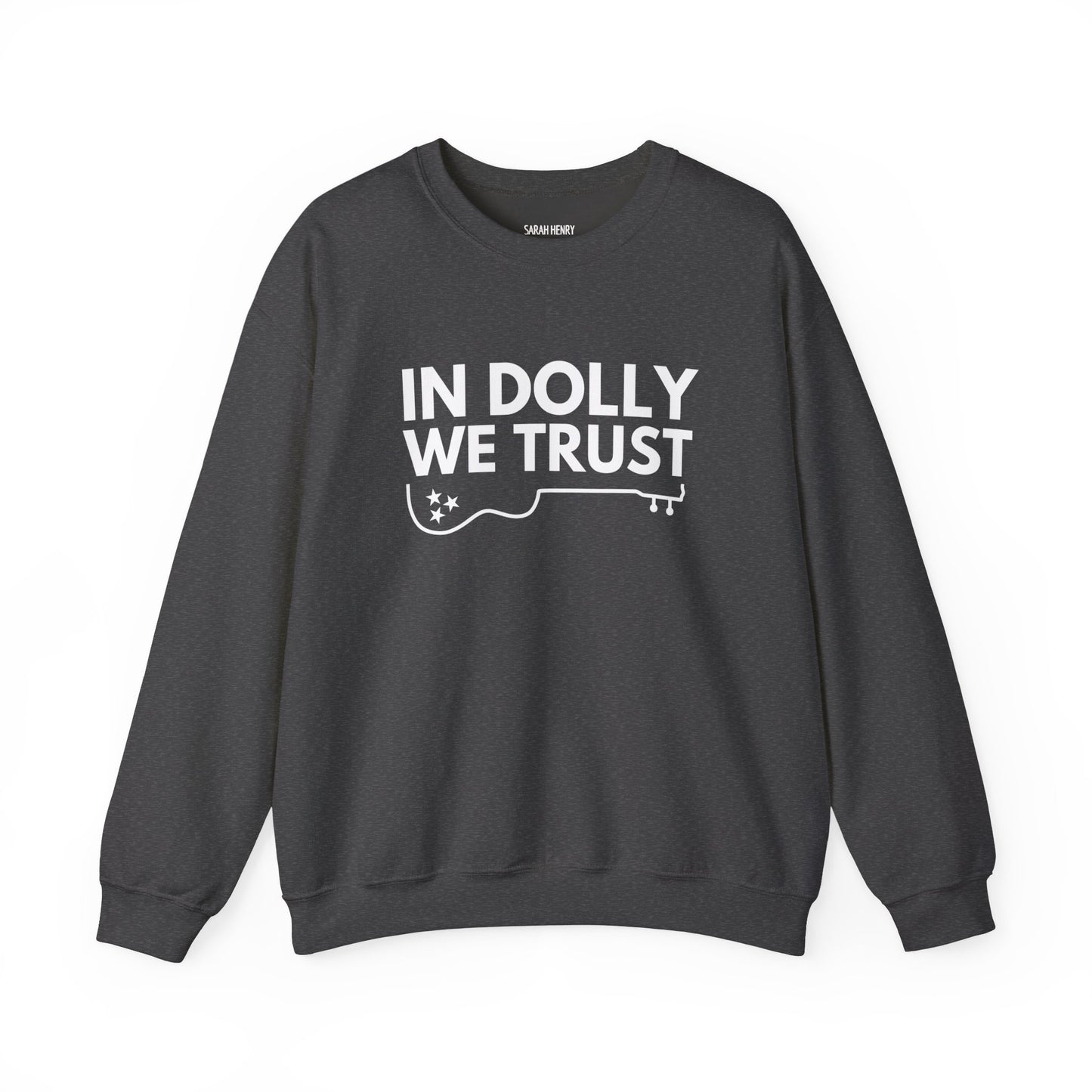 In Dolly We Trust, Unisex Heavy Blend™ Crewneck Sweatshirt