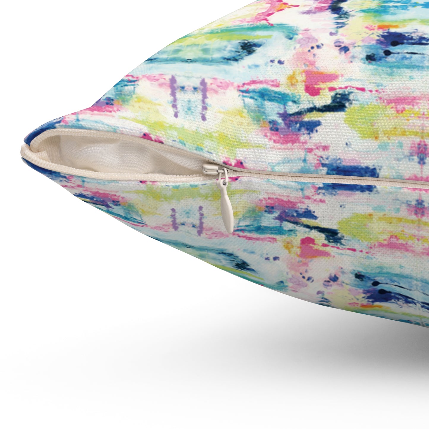 April, Spun Polyester Square Pillow