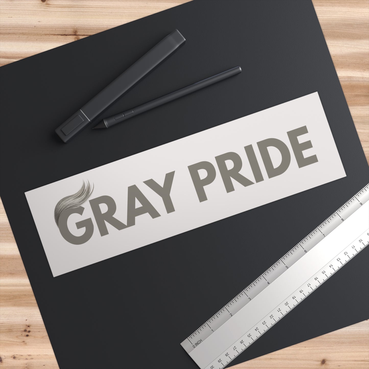 Gray Pride Bumper Sticker