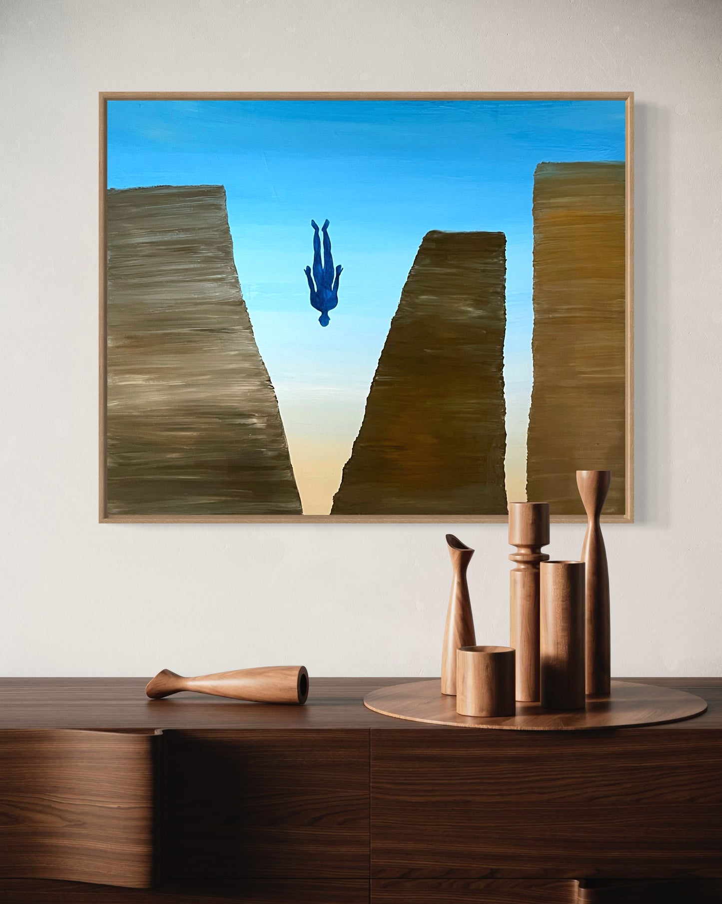 Persona Non Grata, 24"x30" Abstract Expressionist Painting