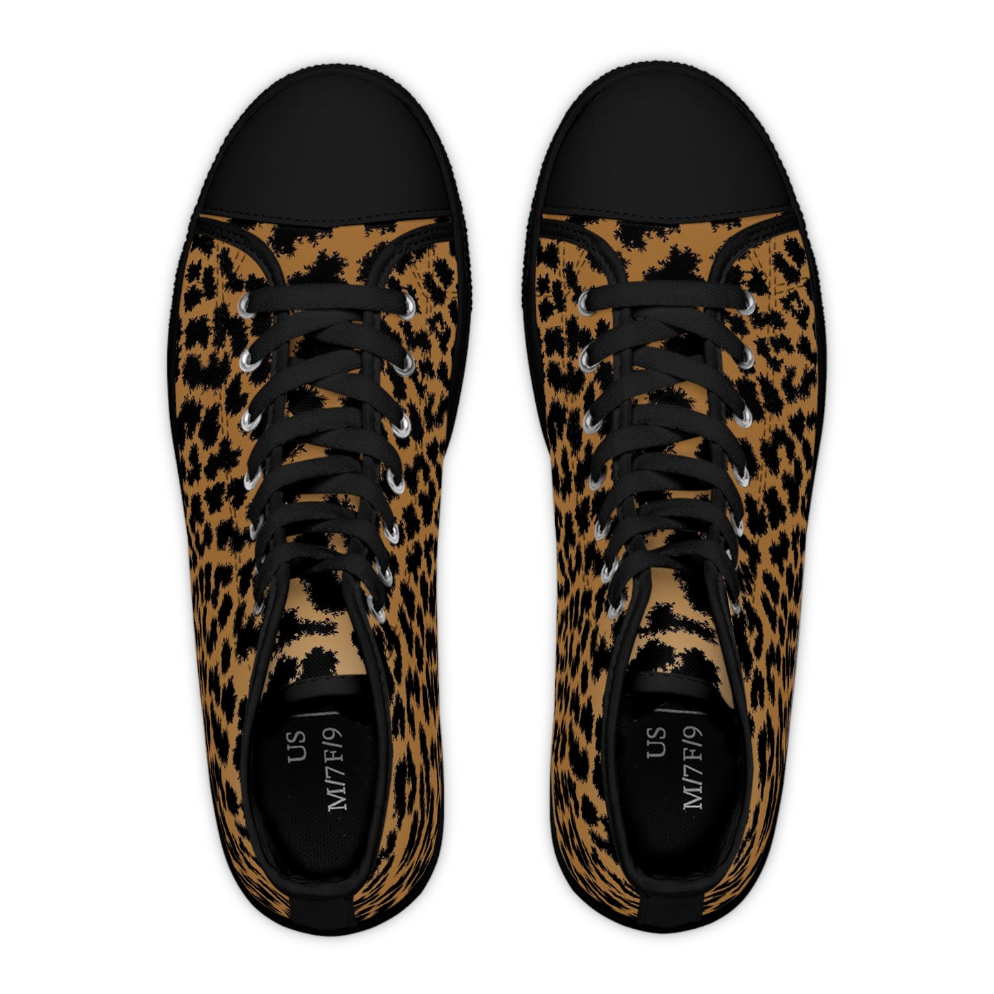 Leopard Print Women's High Top Sneakers