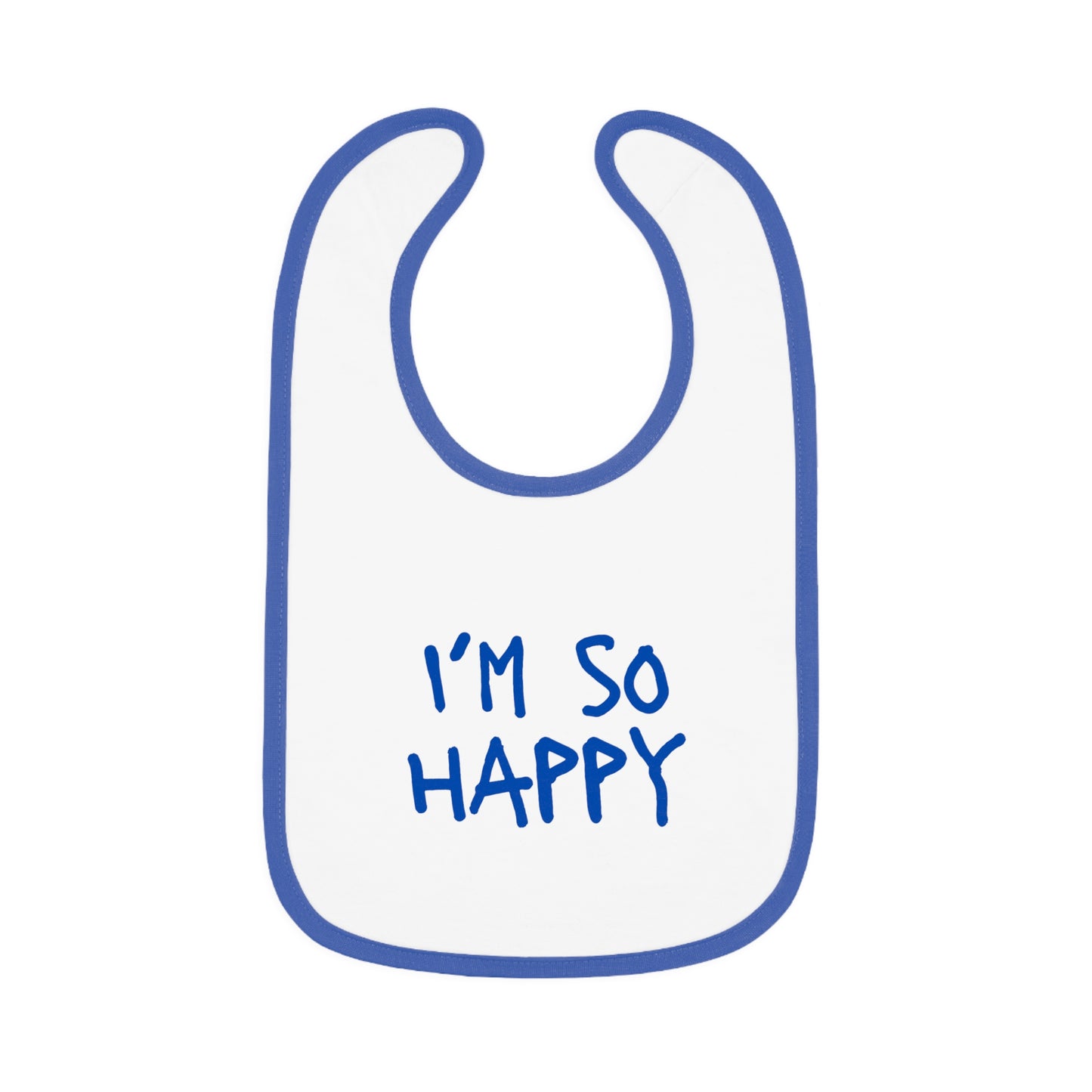 I'm So Happy Jersey Baby Bib