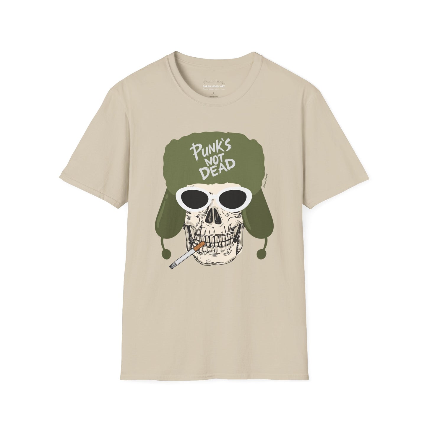 Punks Not Dead Front Graphic Soft T-Shirt