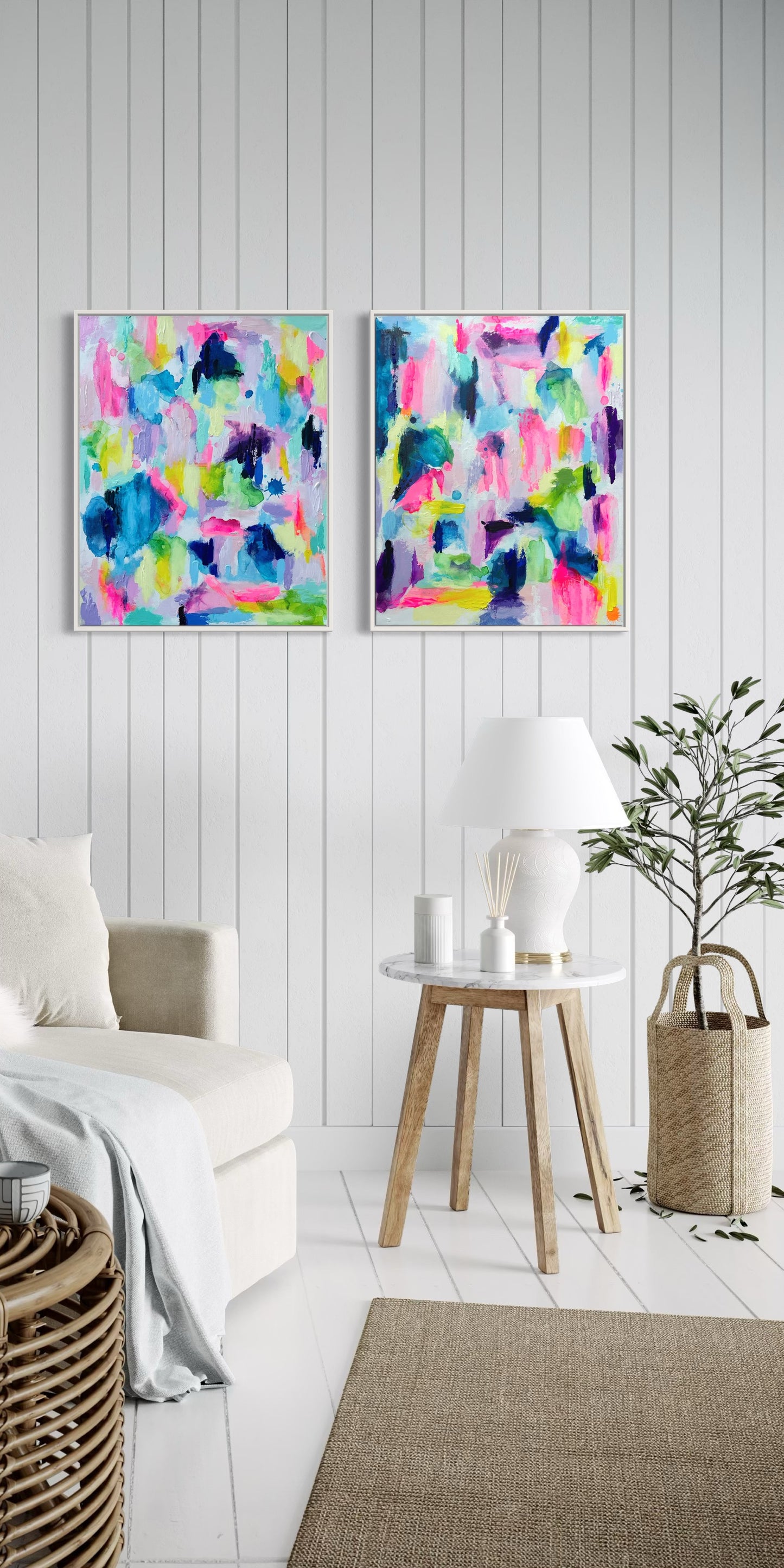 The Bey, 20"x24" Diptych