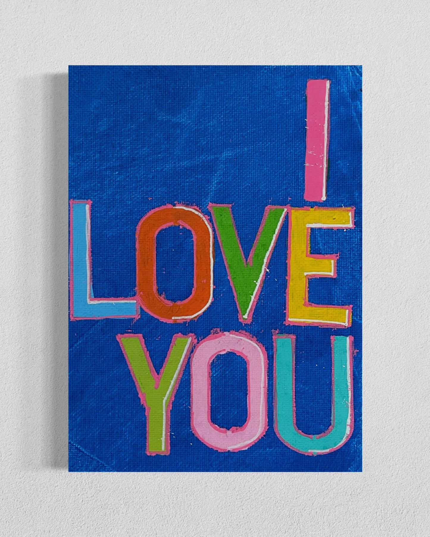 Acrylic Block Art 5"x7", Hand Painted Abstract Art In Acrylic Frames