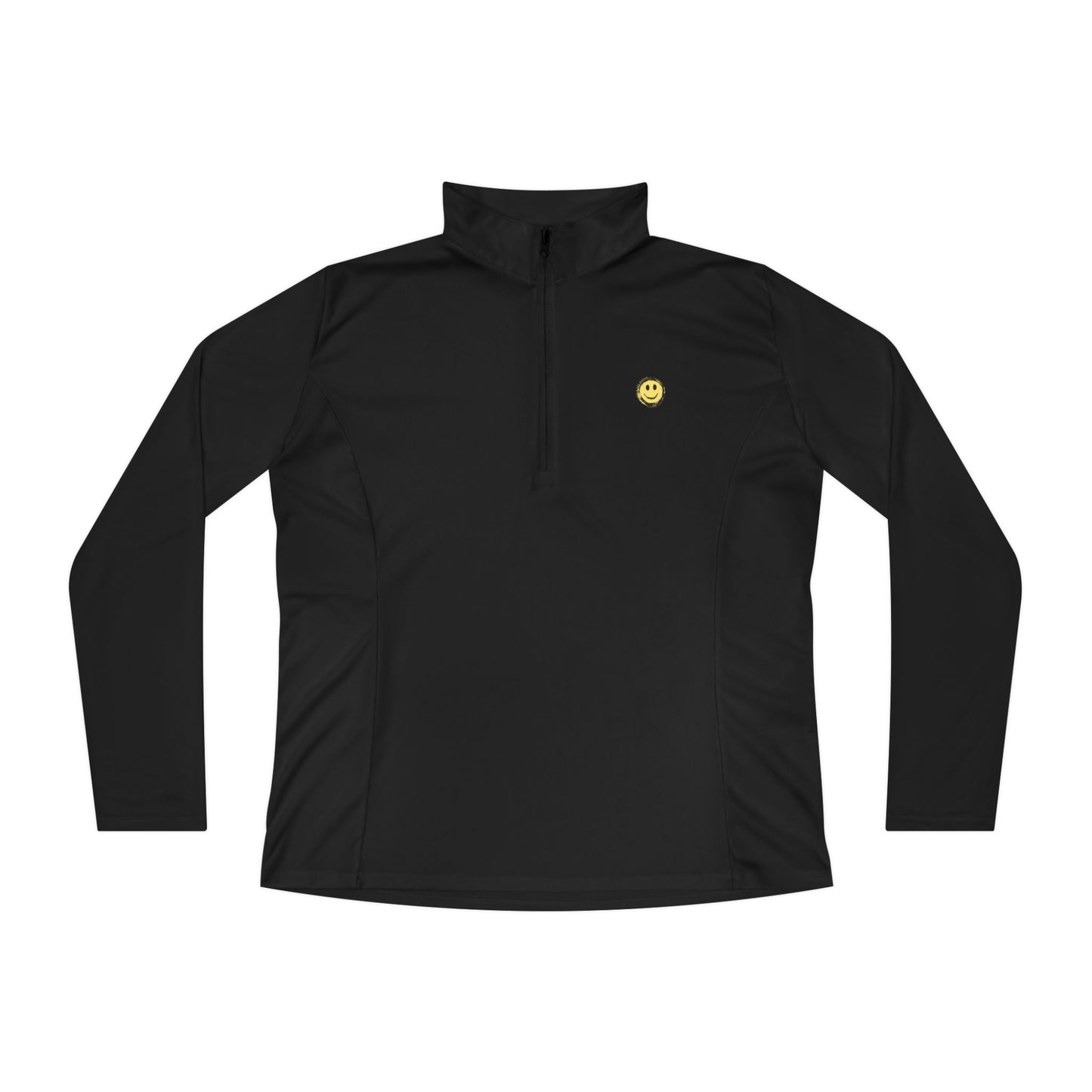 Little Bit Happy Ladies Quarter-Zip Pullover