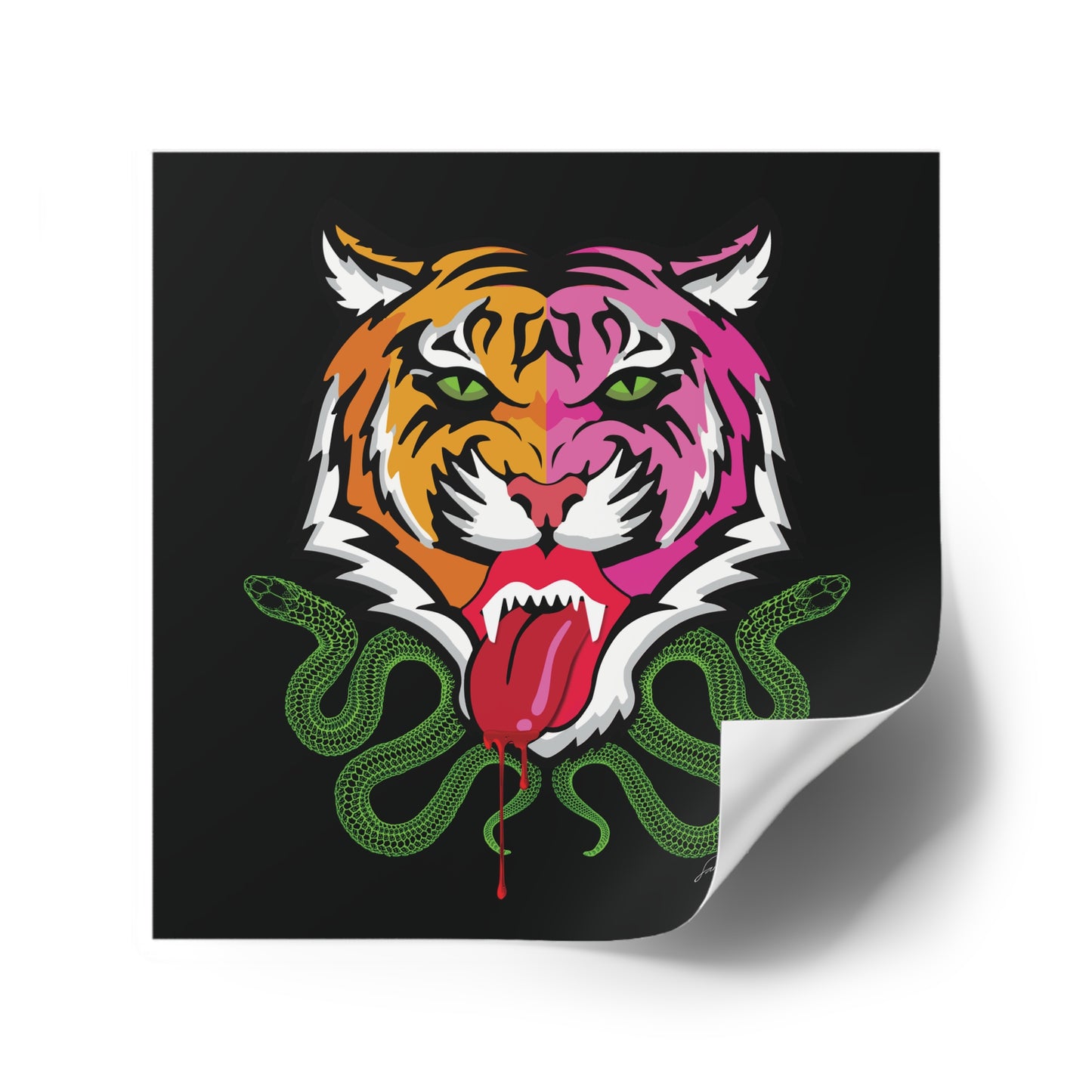 Kali Waterproof Square Sticker