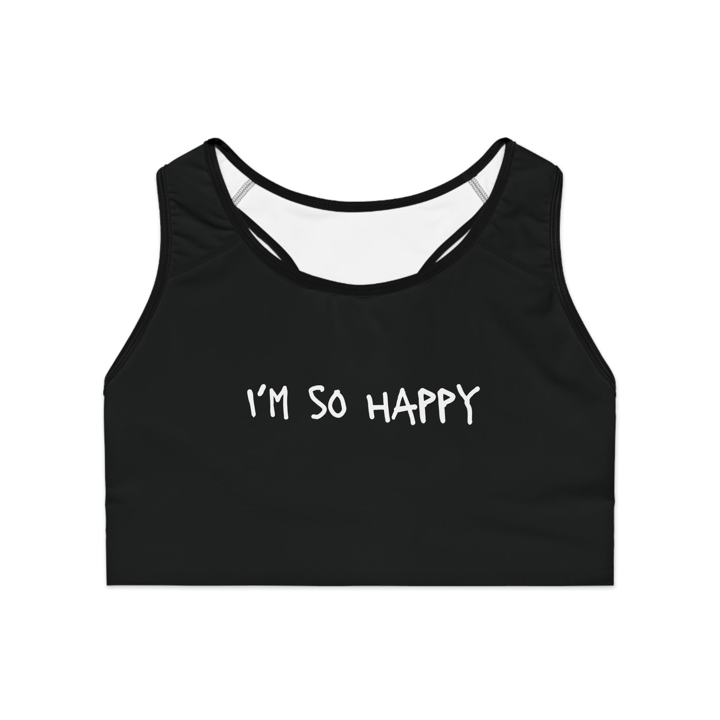 I'm So Happy Sports Bra