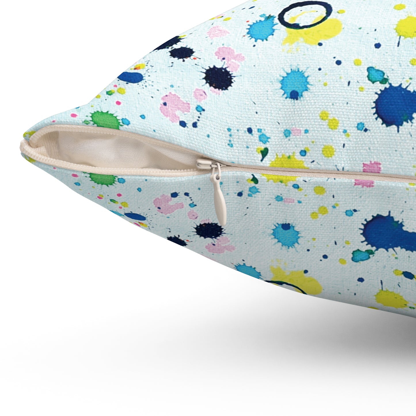 Blueberry + Banana, Spun Polyester Square Pillow