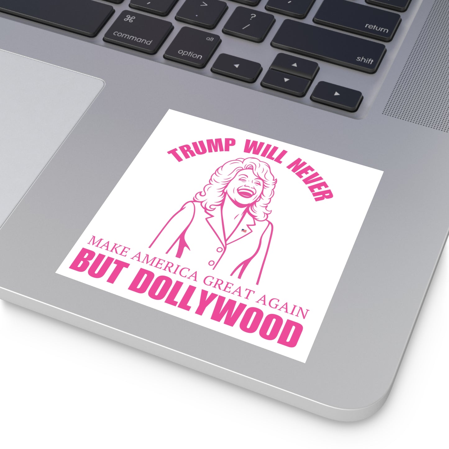White Trump Will Never MAGA But Dollywood Waterproof Stickers