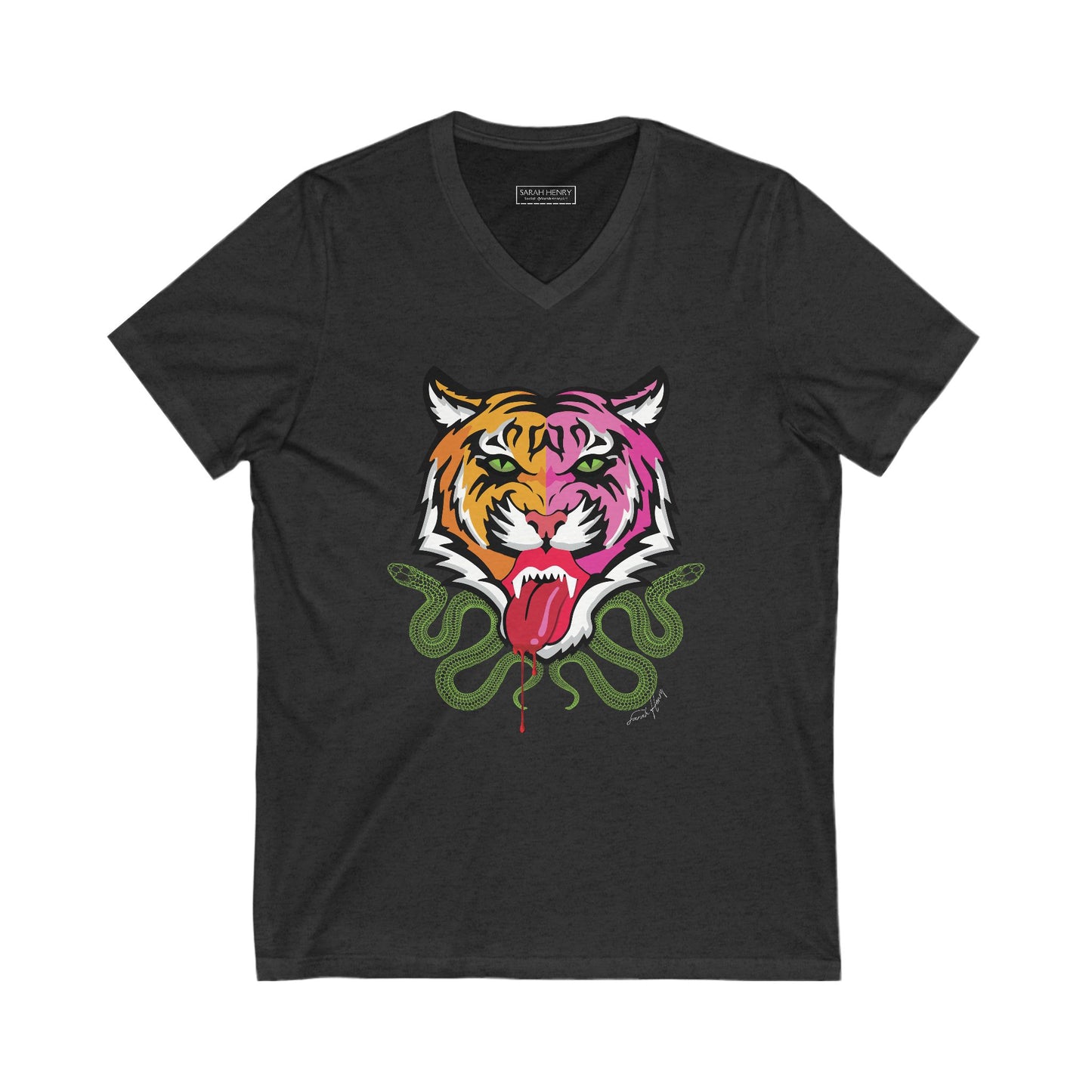 Kali Unisex Jersey Short Sleeve V-Neck Tee