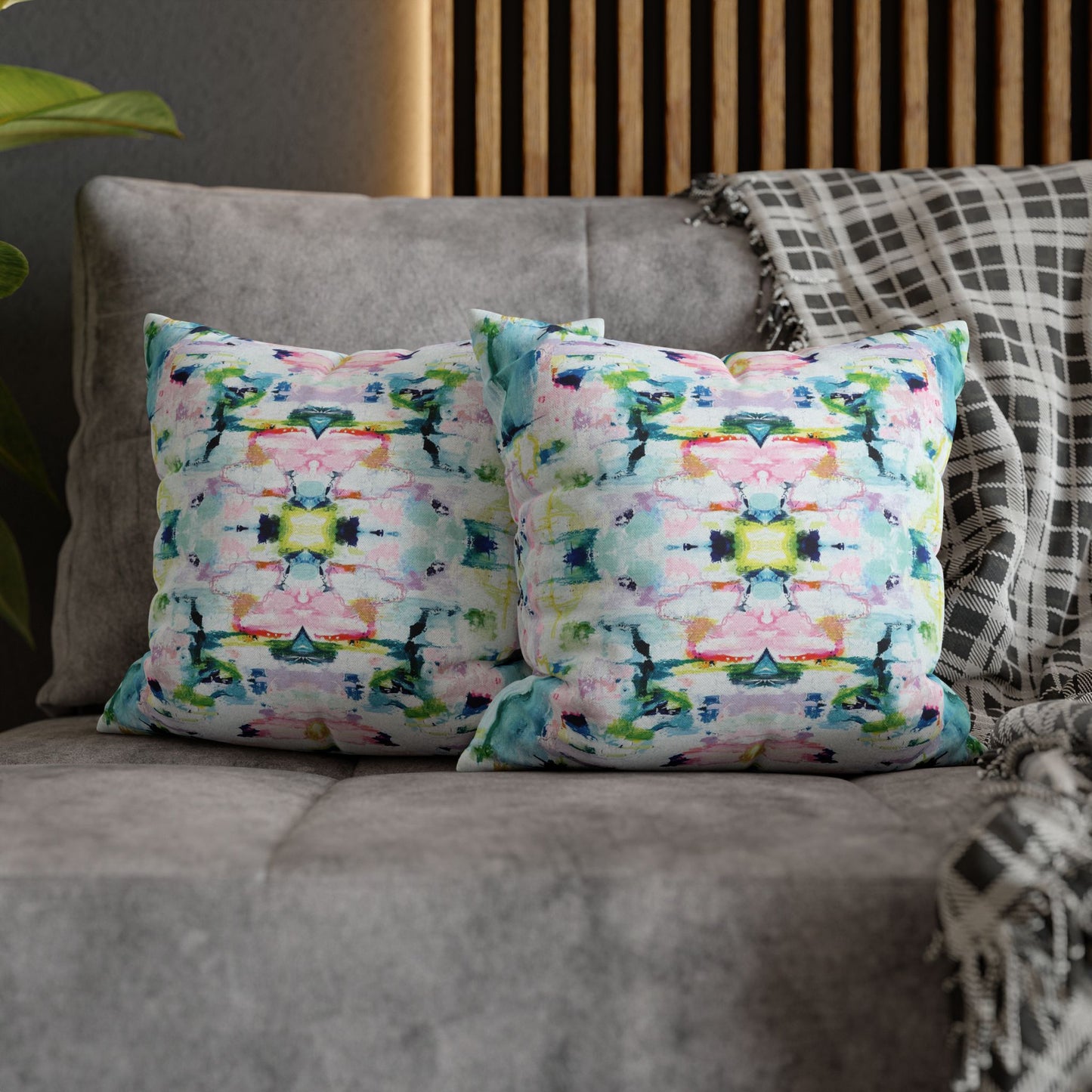 Spun Polyester Square Pillow Cover