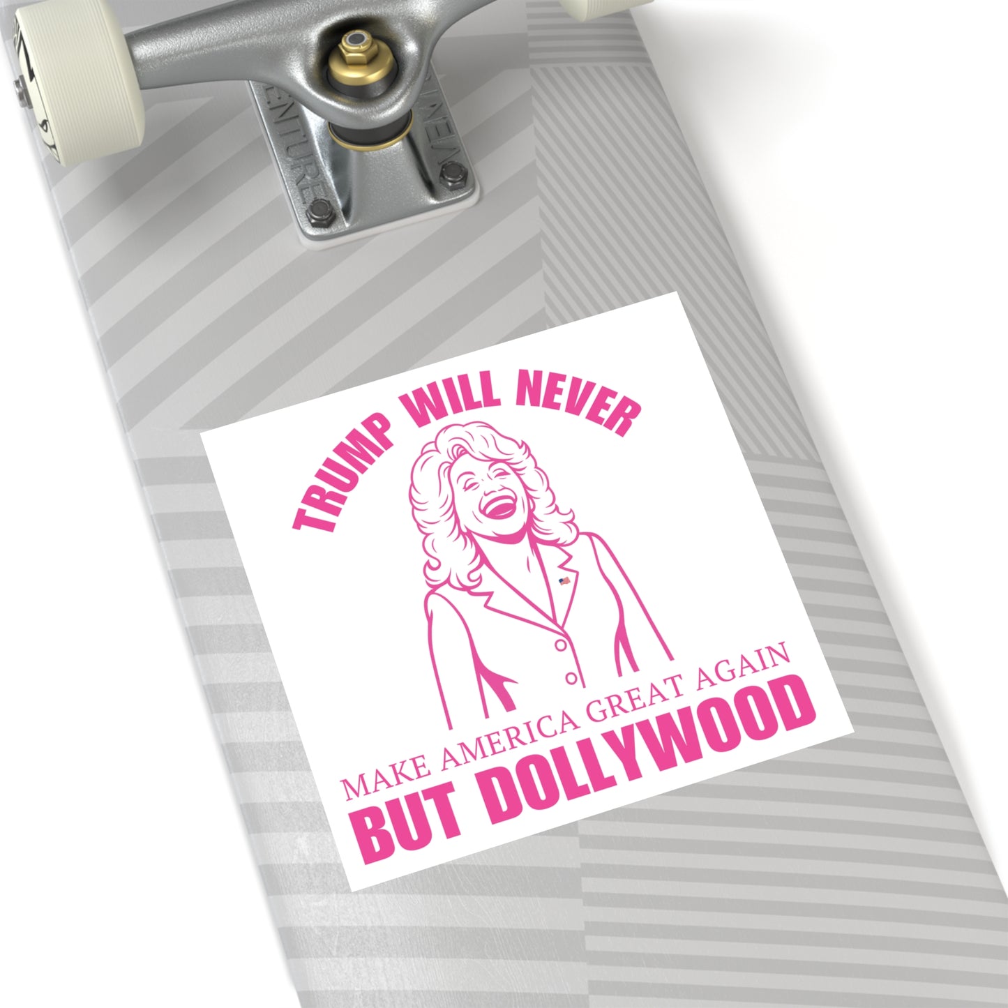 White Trump Will Never MAGA But Dollywood Waterproof Stickers