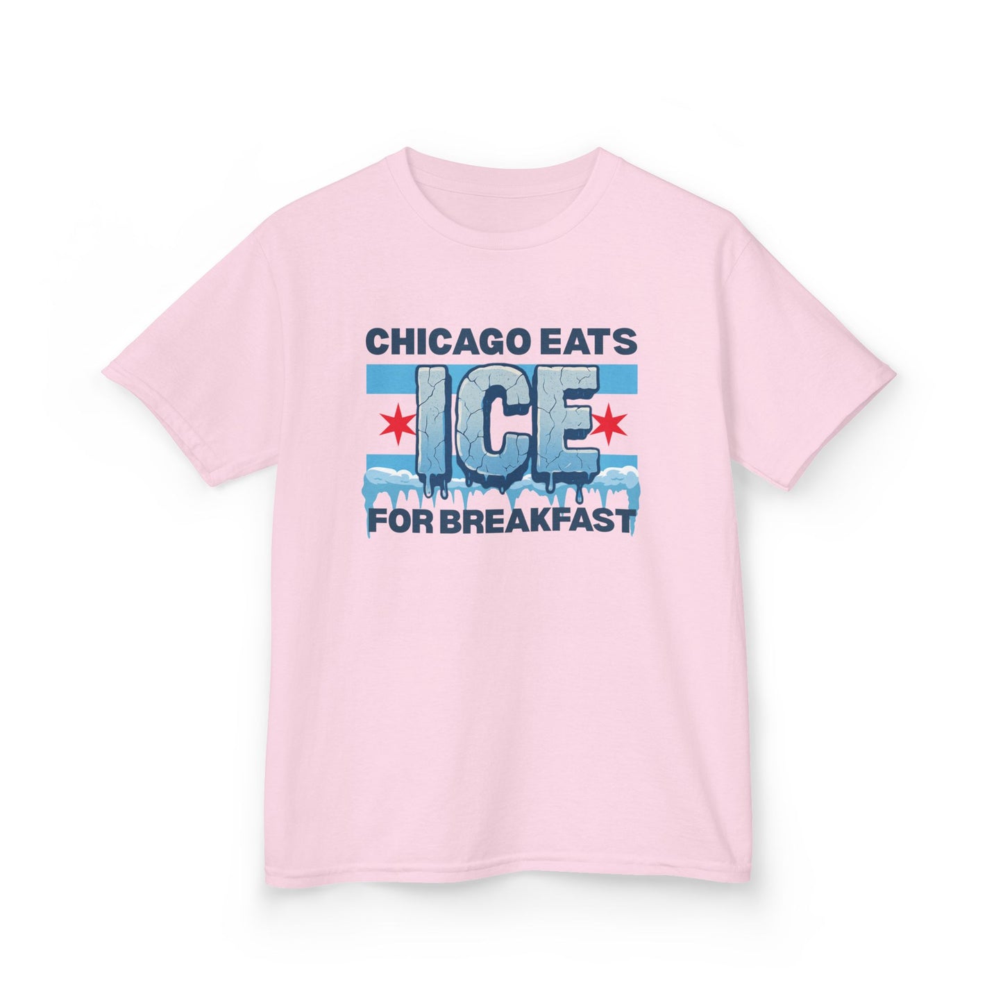 Chicago Eats Ice For Breakfast, Unisex Kids Heavy Cotton™ Tee