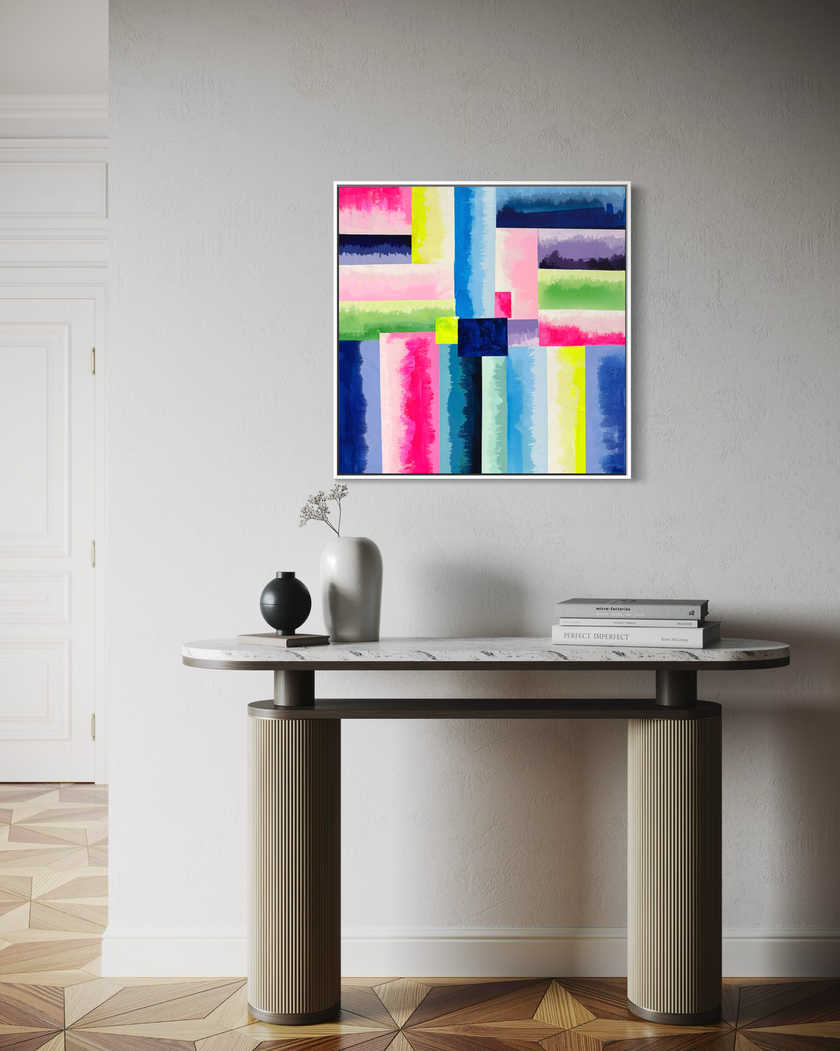 The Bright Side of Somewhere, 30"x30" Original Abstract Painting
