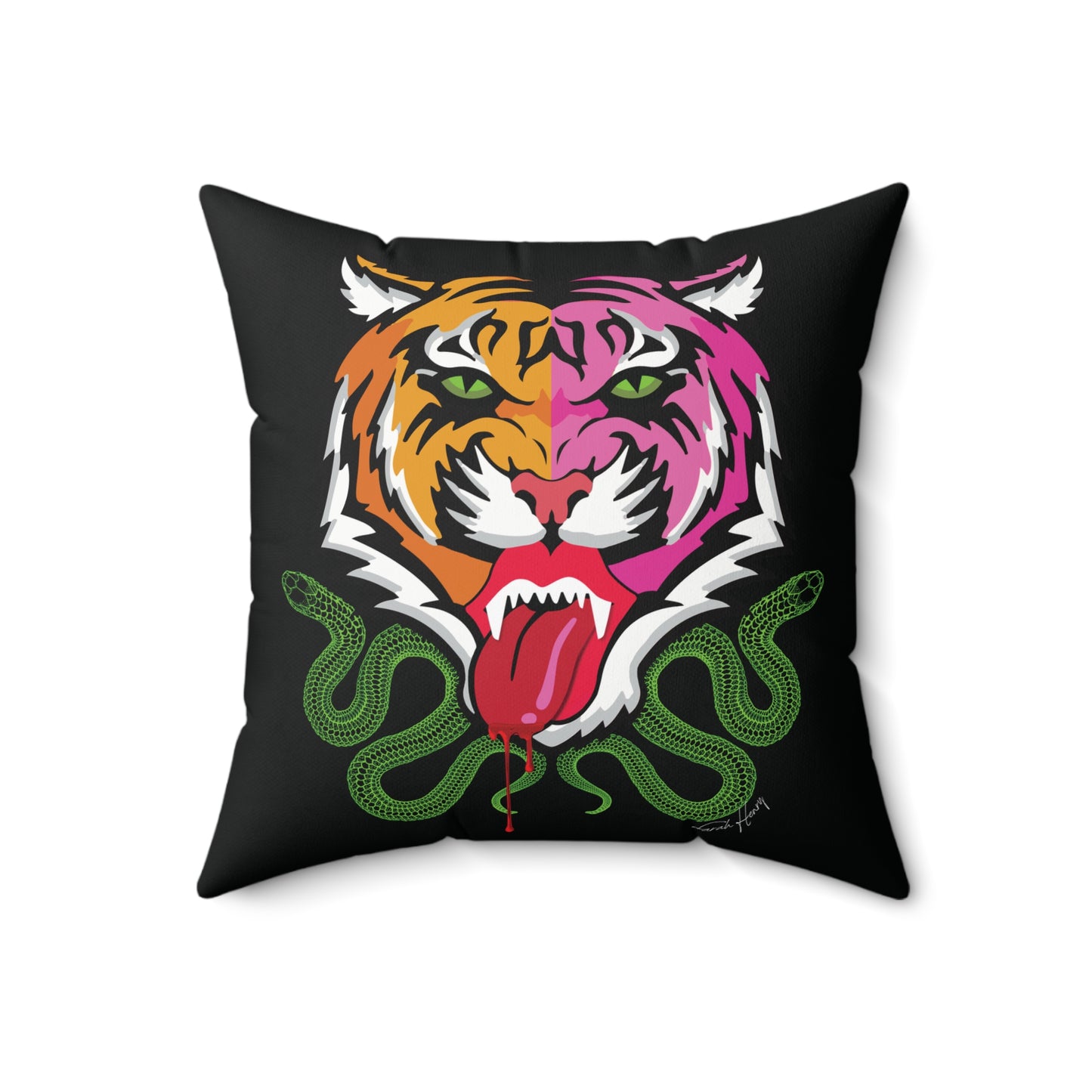 Kali Spun Polyester Square Pillow (16", 18", 20")