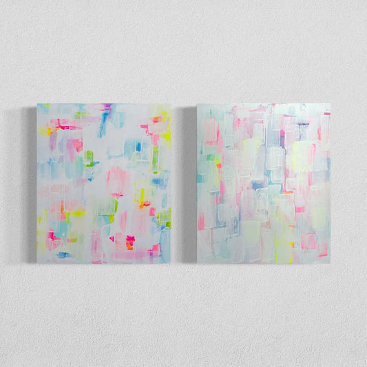 Marshmallow Dreams I & II, Set of Two 20"x24"