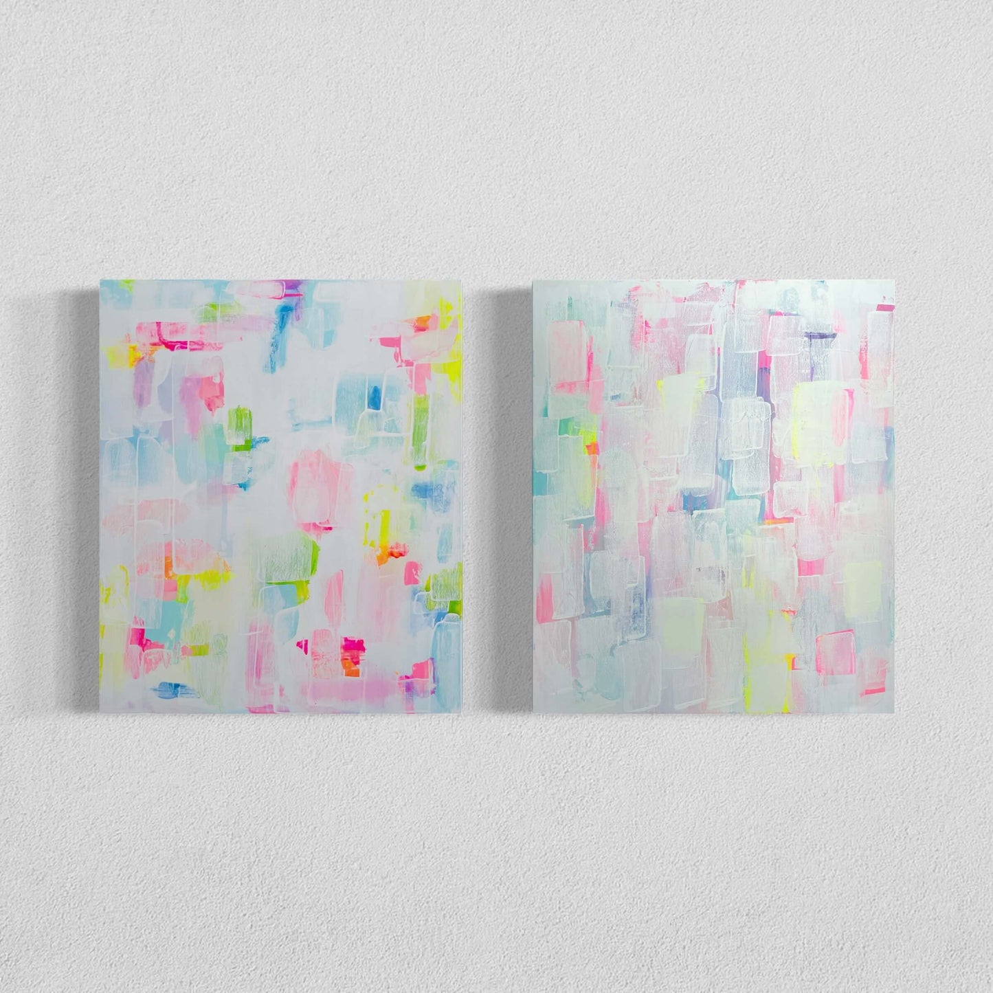Marshmallow Dreams I & II, Set of Two 20"x24"