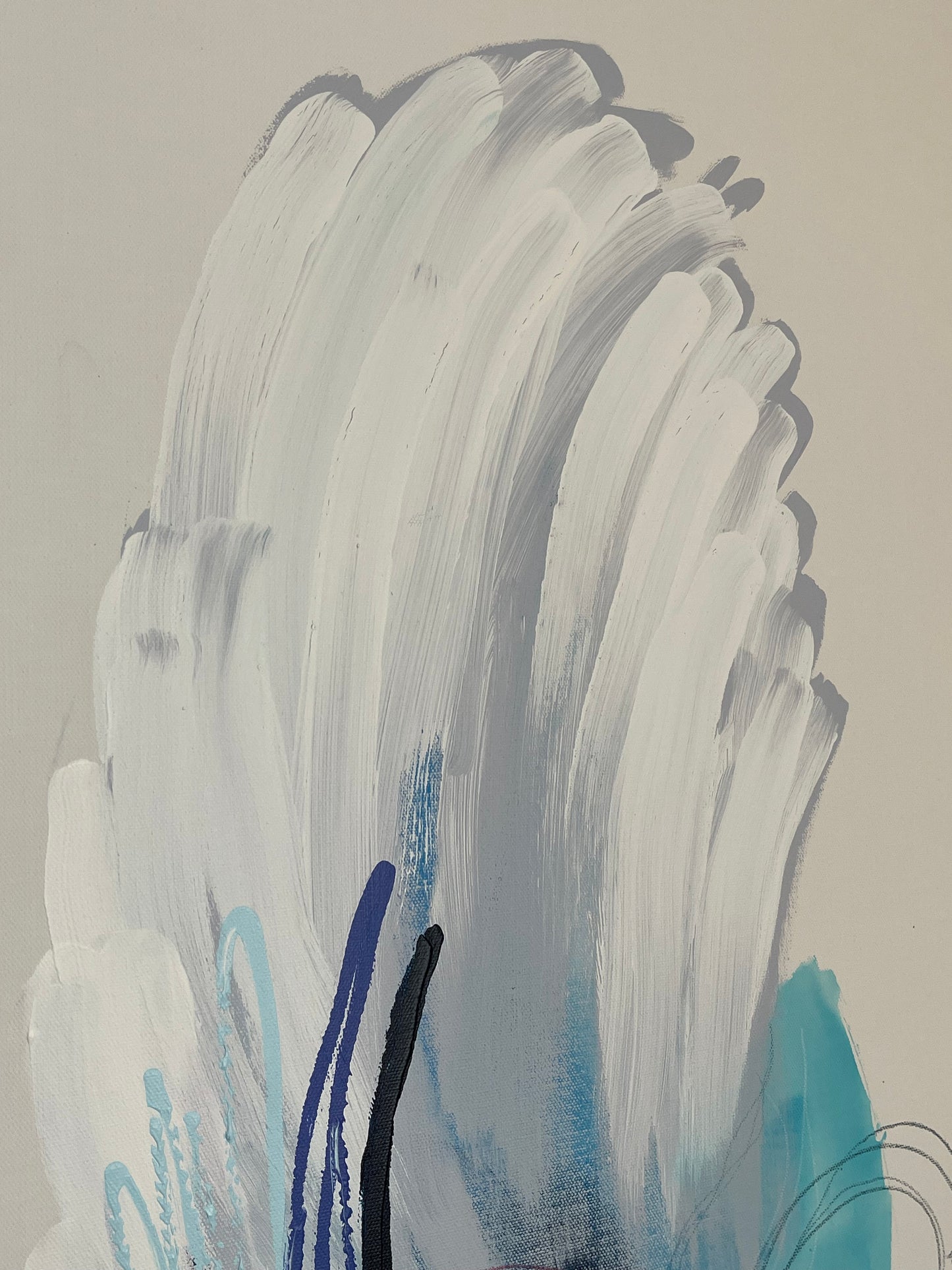 Zhaaa Zhaaa, 36"x48" Original Large Scale Abstract Art
