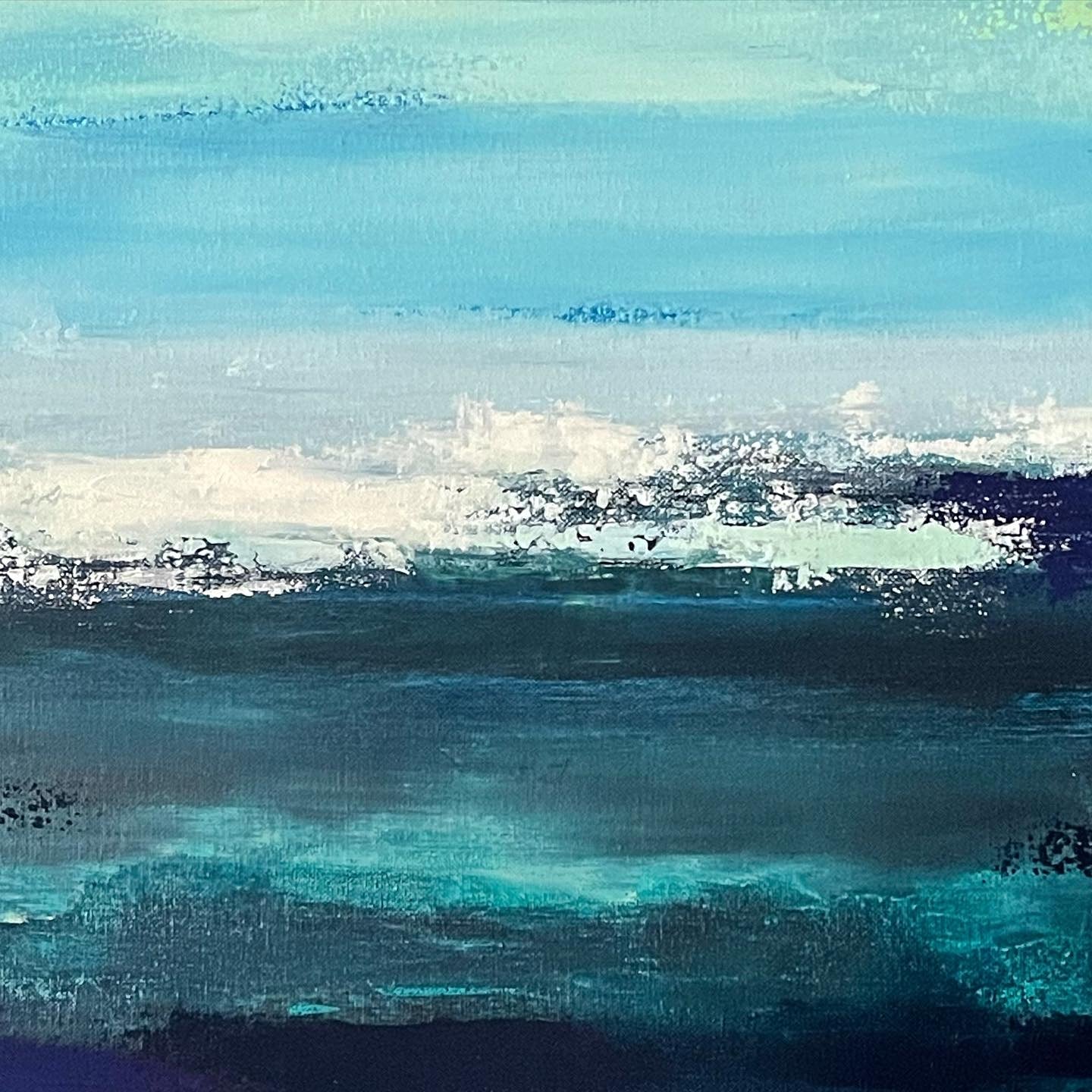 Tidewater, 20"x24" Original Abstract Painting