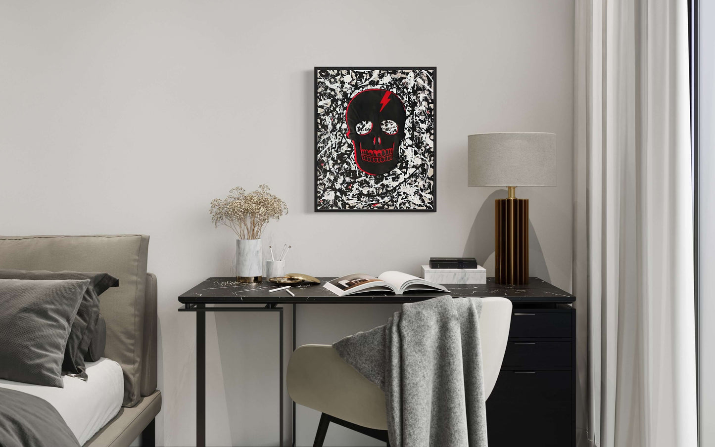 Skeleton Head, 20"x24"