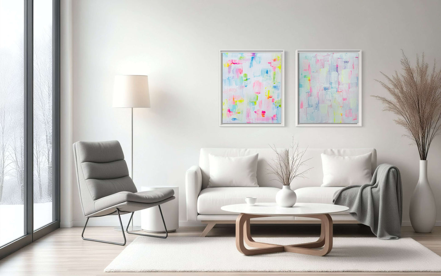 Marshmallow Dreams I & II, Set of Two 20"x24"