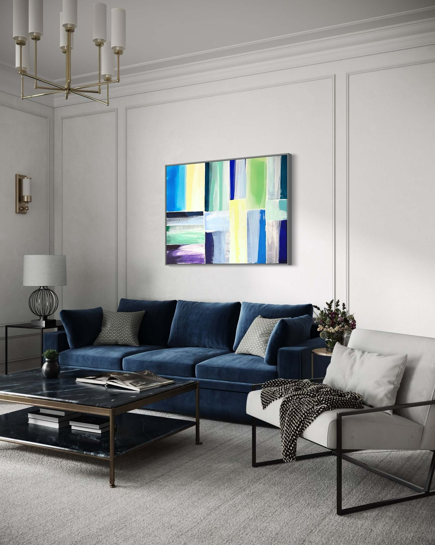 Frosted Blues, 30"x40"