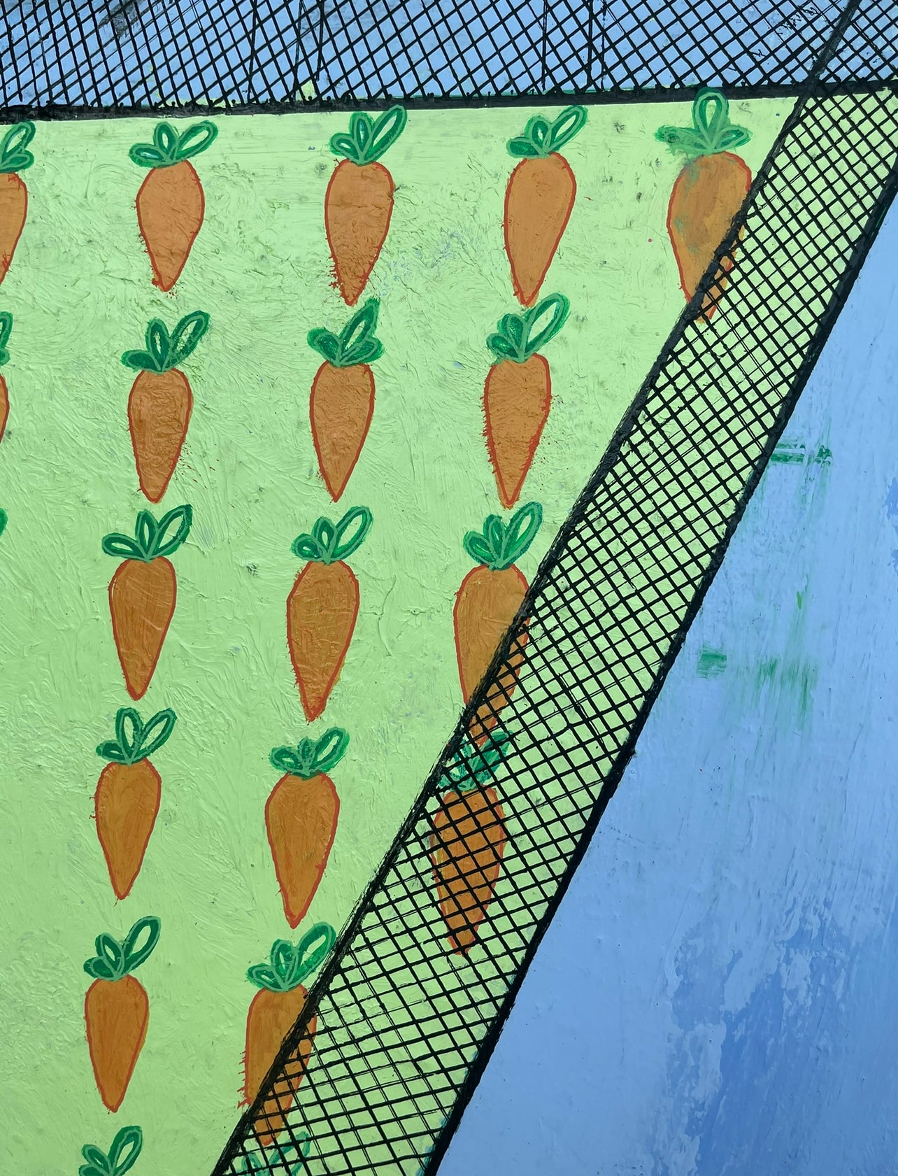 Famine Amid Excess, 24"x36" Original Abstract Expressionist Painting