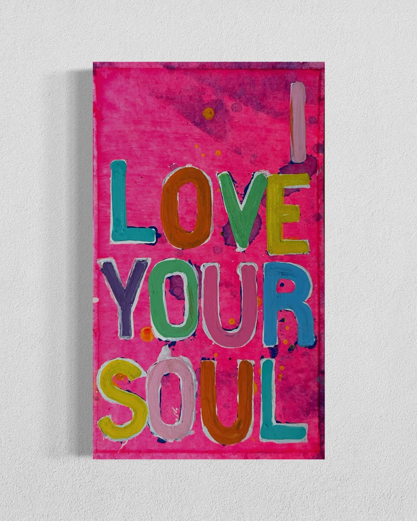 Acrylic Block Art 3.5"x5", Hand Painted Abstract Art In Acrylic Frames