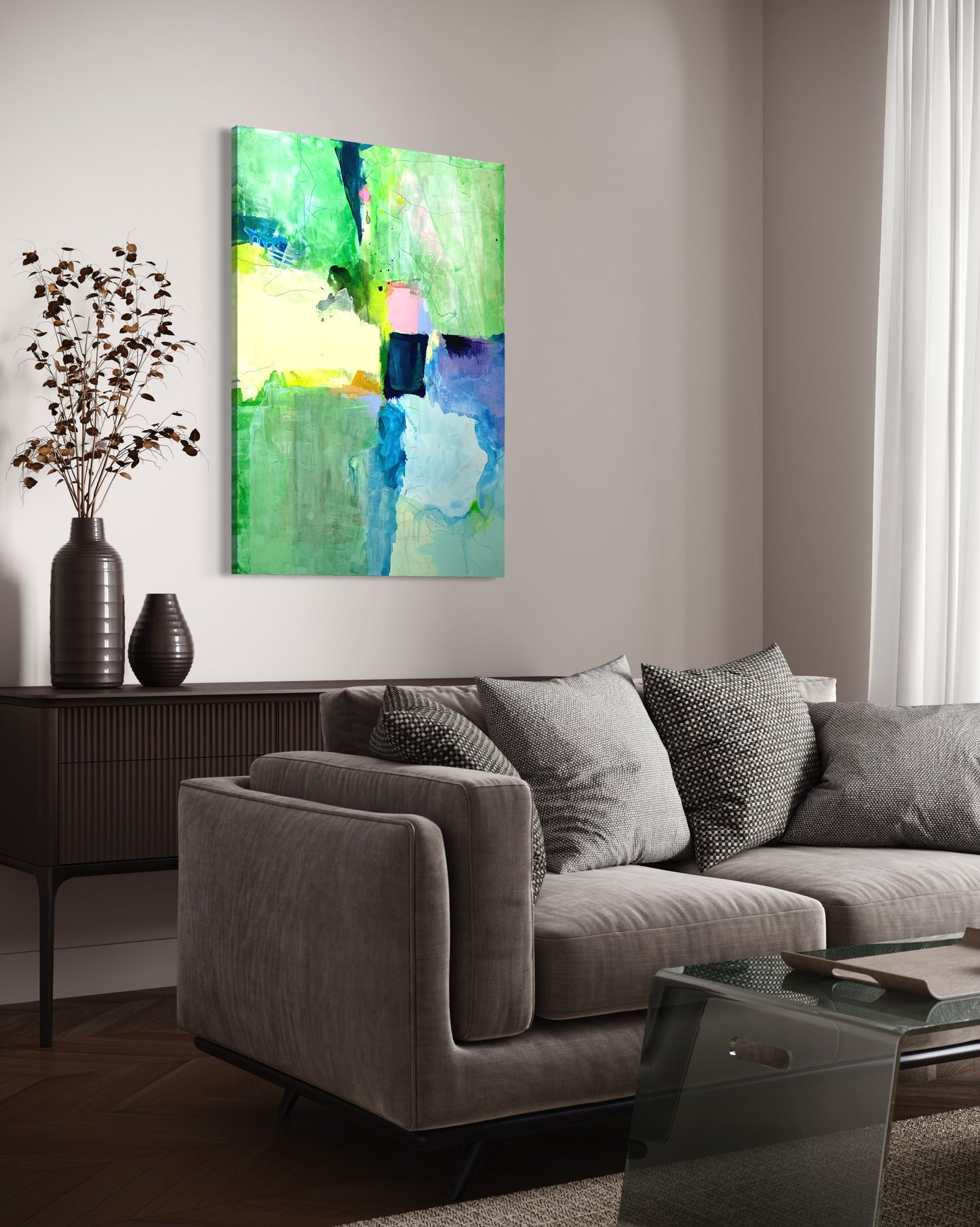 From Above, 24"x36" Original Abstract Painting