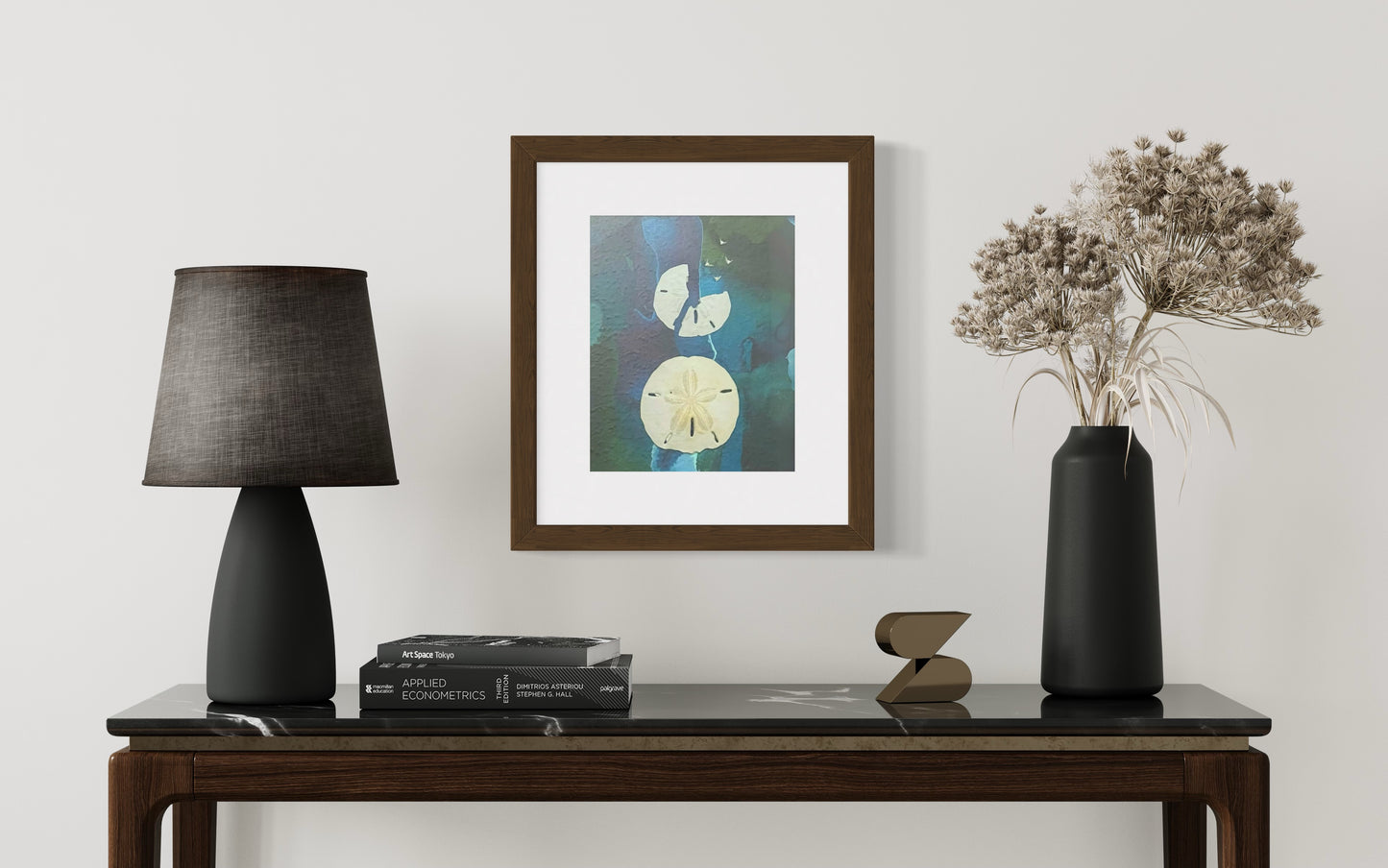 Free Birds, Mixed Media Coastal Wall Art with Real Sand Dollars