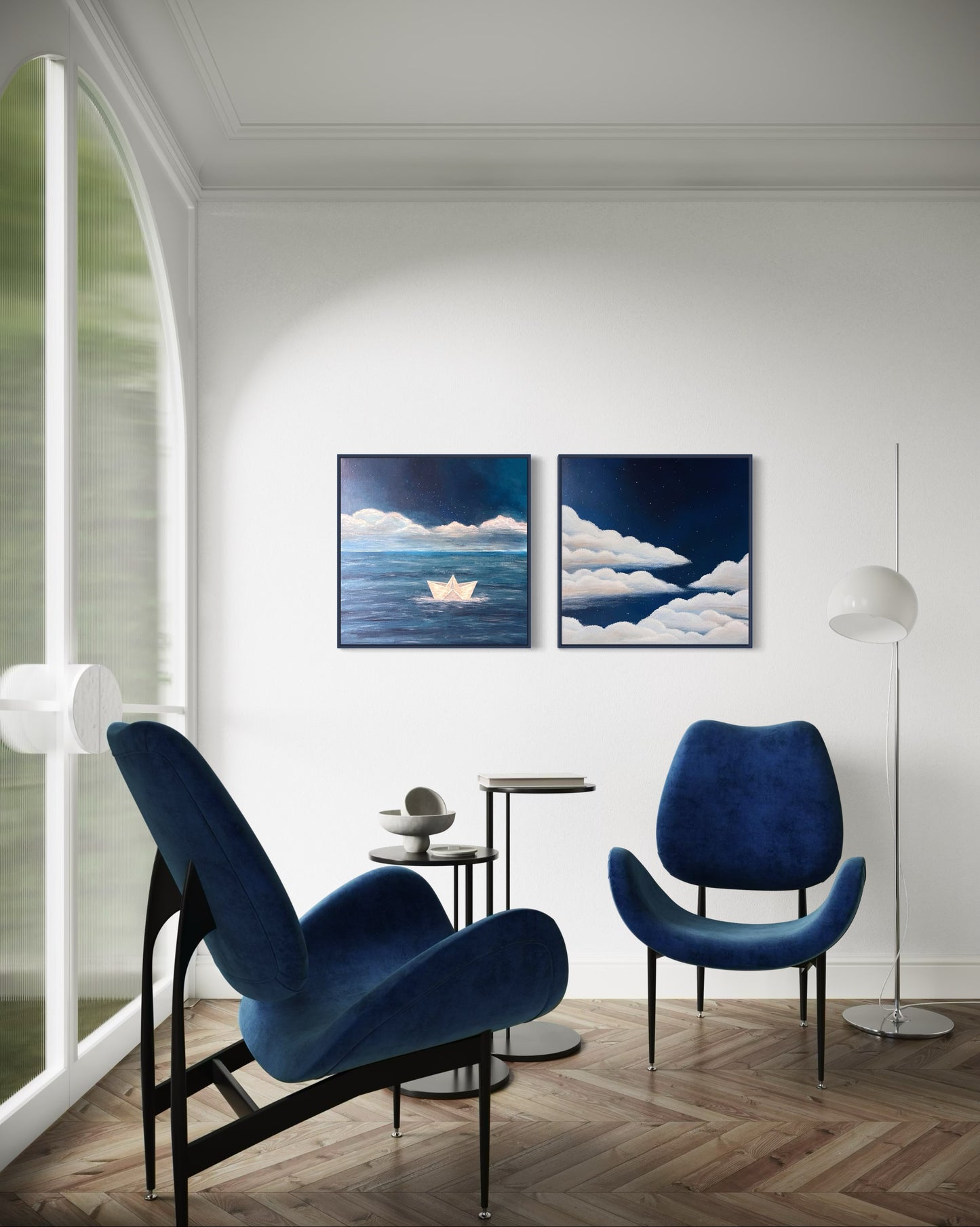 Reverie, 20"x20" Original Abstract Seascape Painting